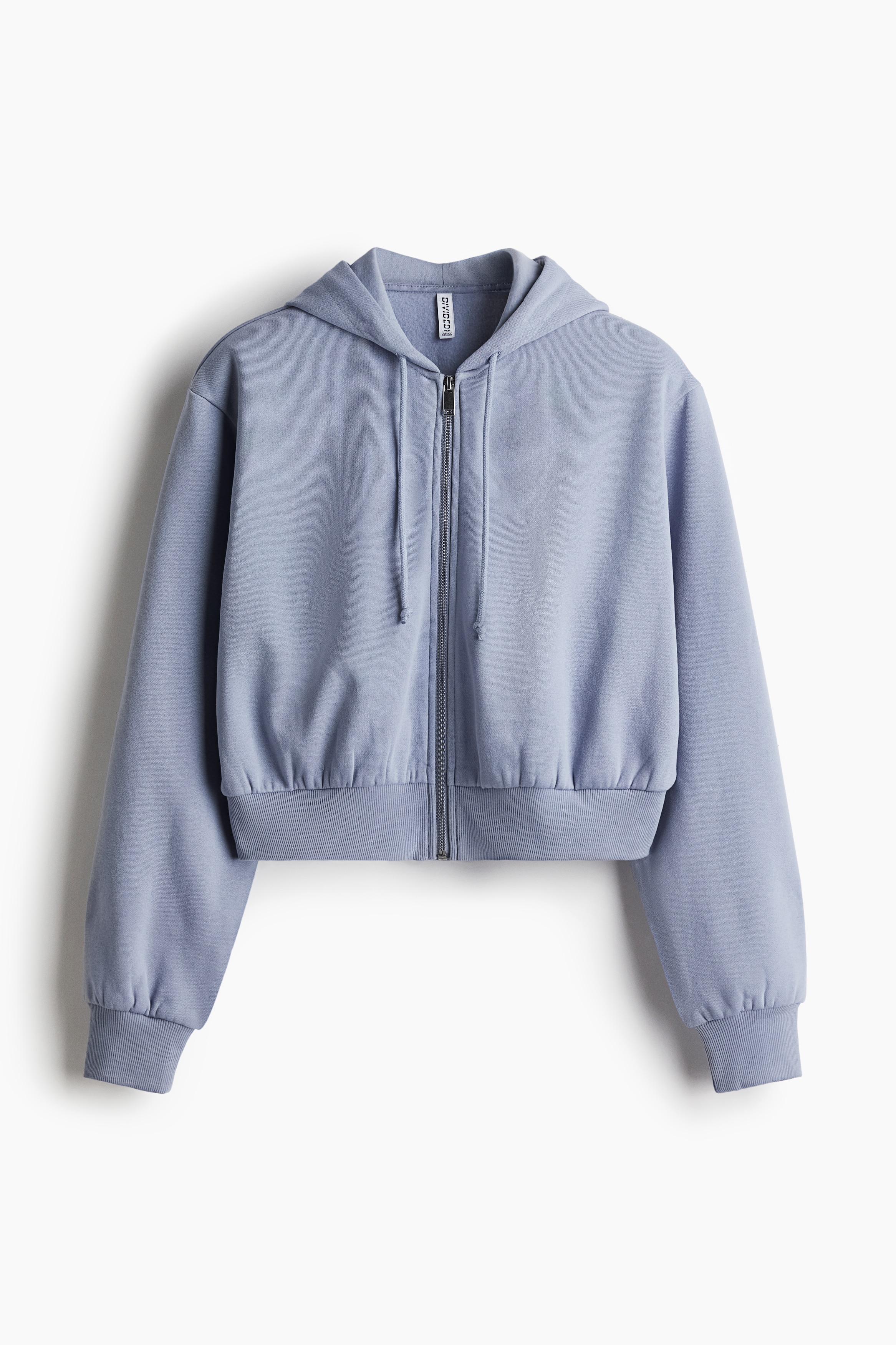 Women's Black Cropped zip-through hoodie | H&M IN