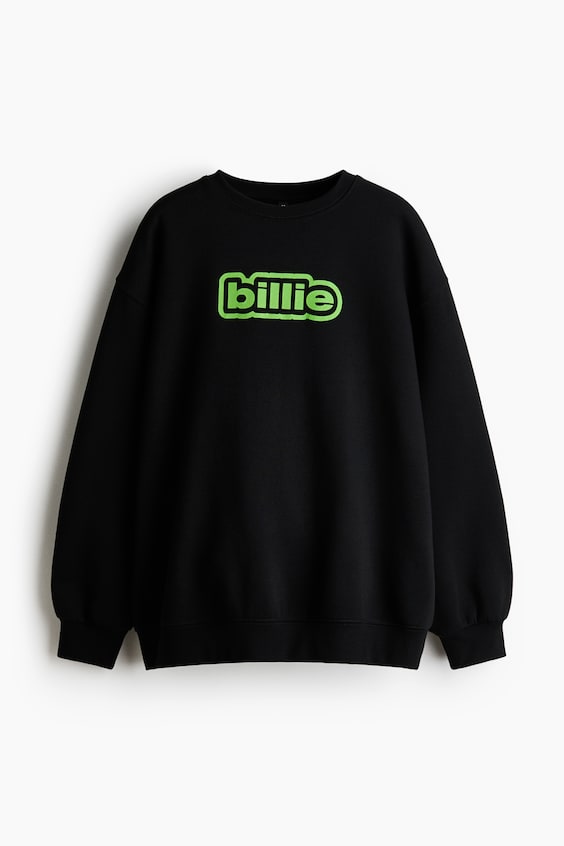 Женские худи H&M Oversized Sweatshirt with Printed Motif