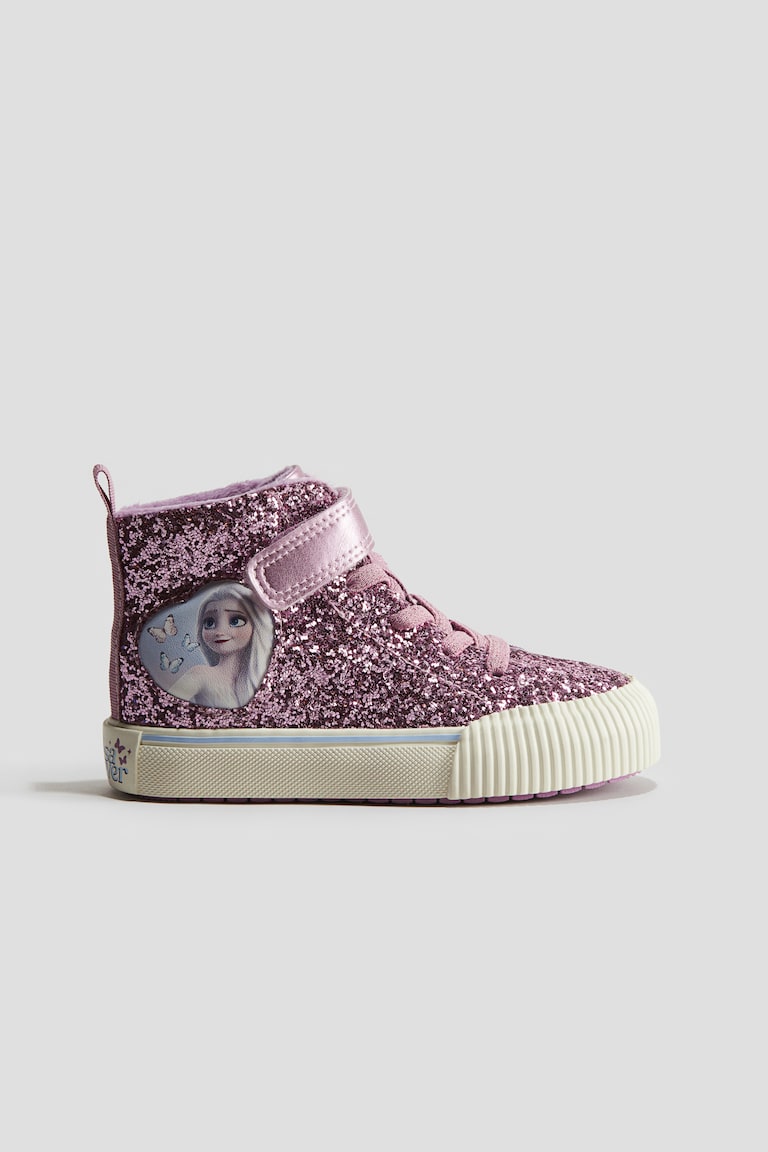 Tenis altos con brillos Rosa/Frozen Kids H&M MX