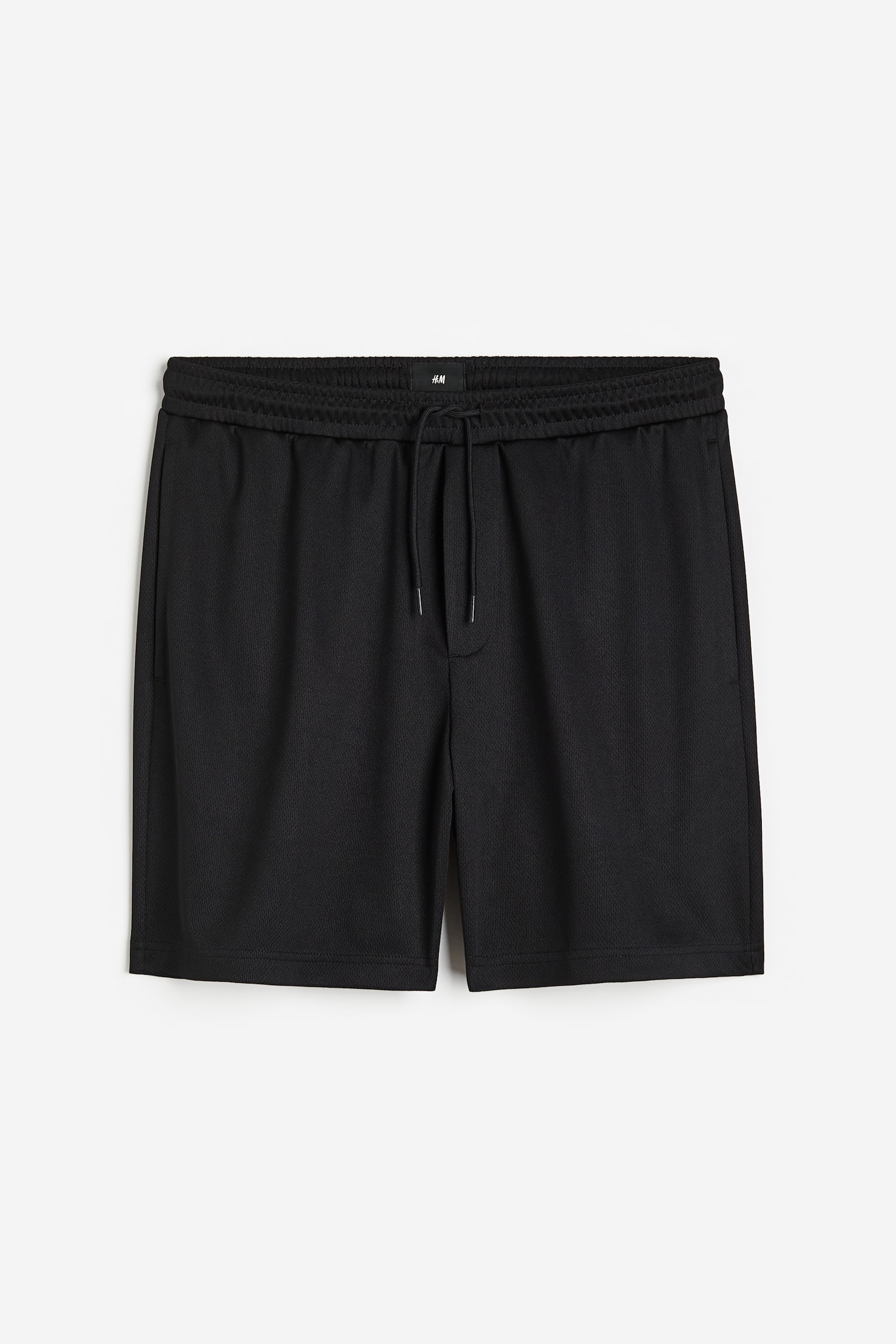 Relaxed Fit Mesh Shorts - Black