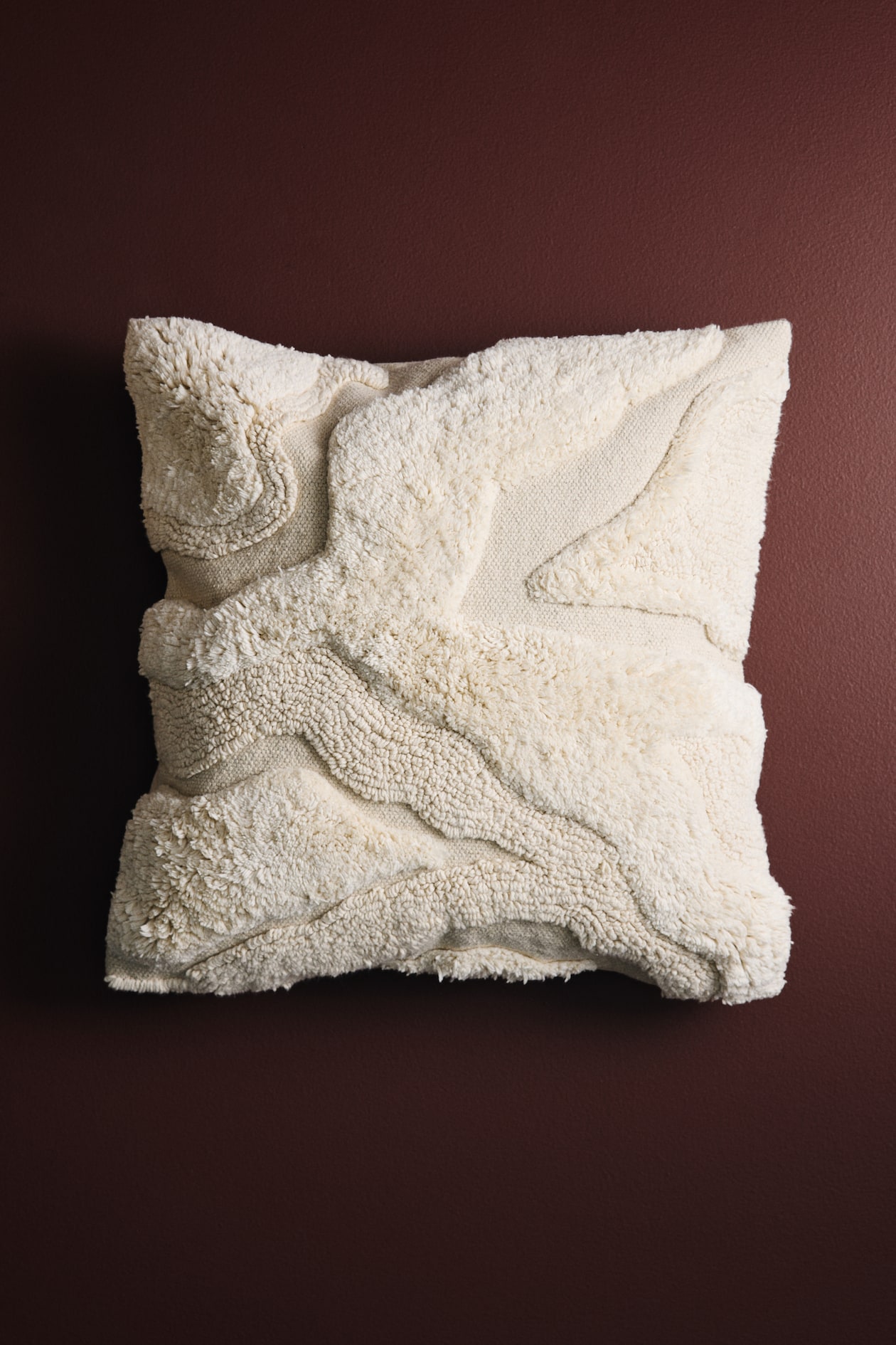Textured-Cotton Cushion Cover - Light beige - Home All | H&M US