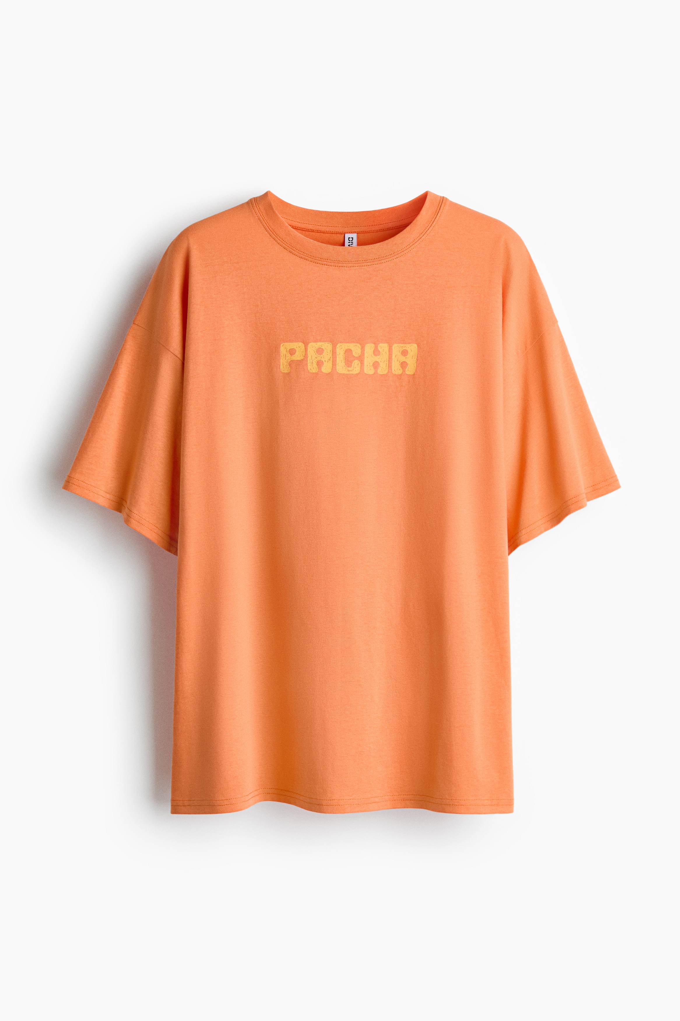 Oversized T-shirt med trykt motiv - Orange/Pacha/Grønn/Woodstock/Sort/Pink Floyd/Lys stålblå/The Cure/Lys orange/Grateful Dead/Pudderrosa/The Doors/Cream/Pacha/Mørk brun/Pacha