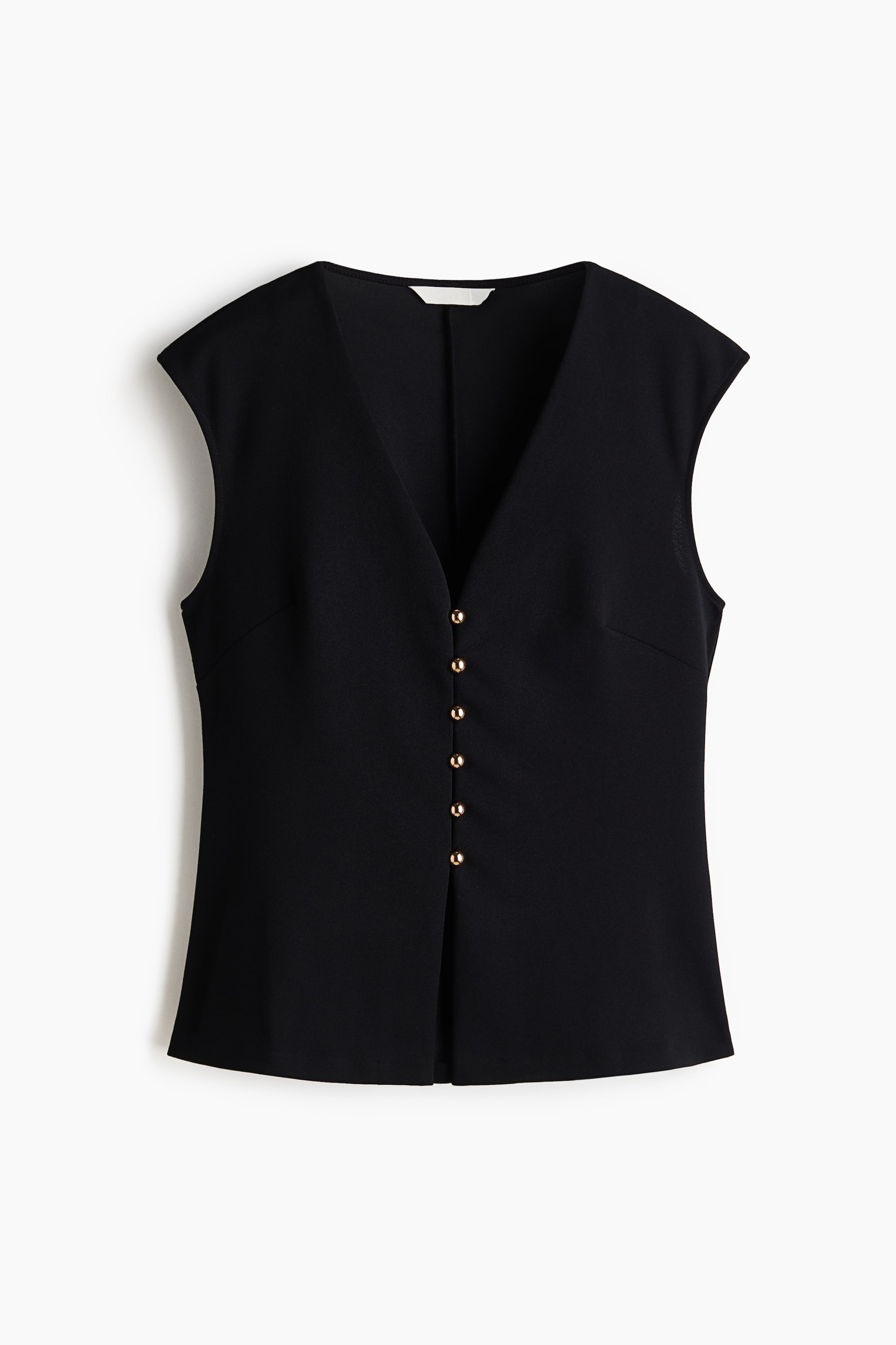 Ampliar la imagen: Chaleco interlock - Negro - Ladies | H&M MX 1