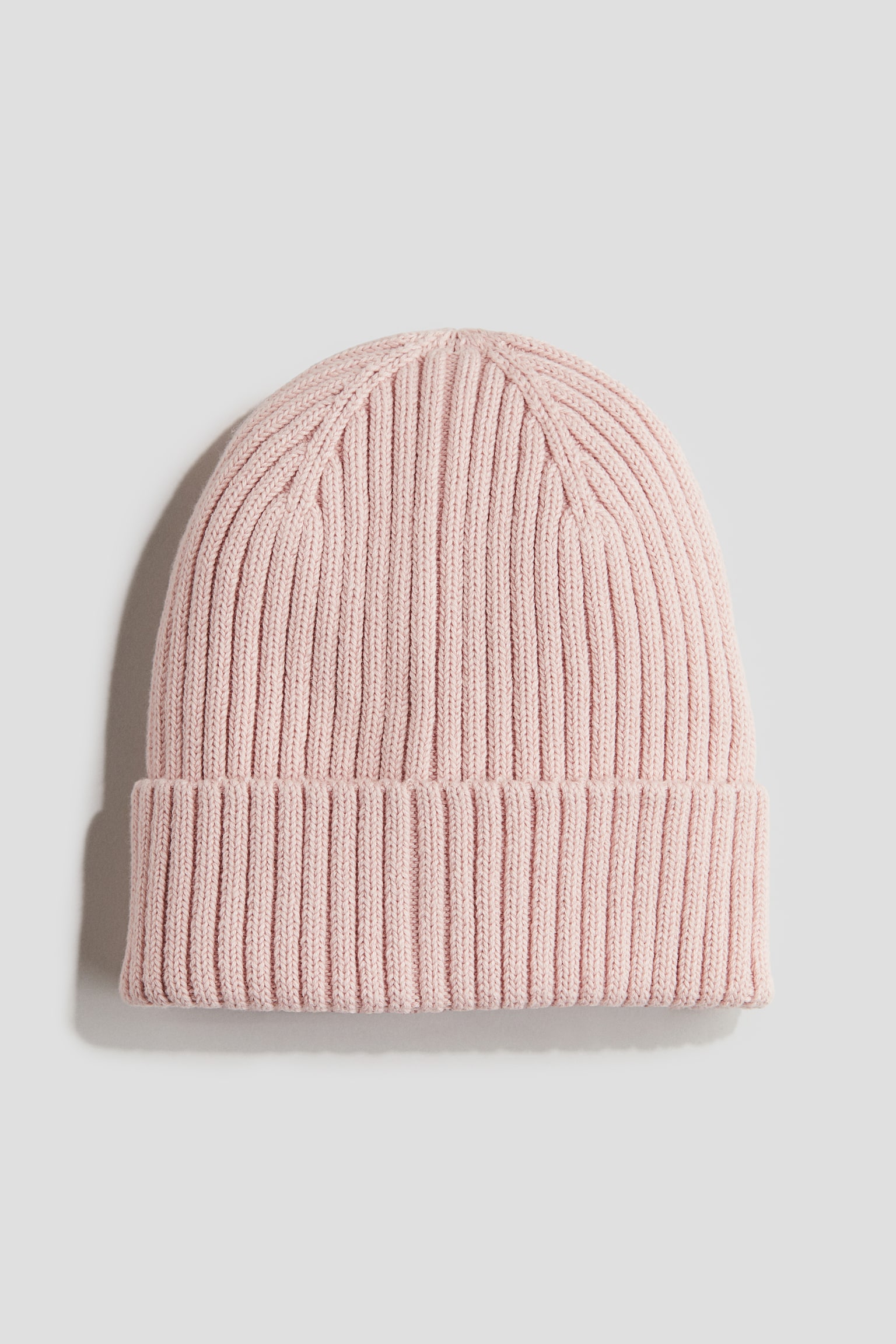 Rib-knit beanie - Light dusty pink/Lime green/Black/Beige - 1