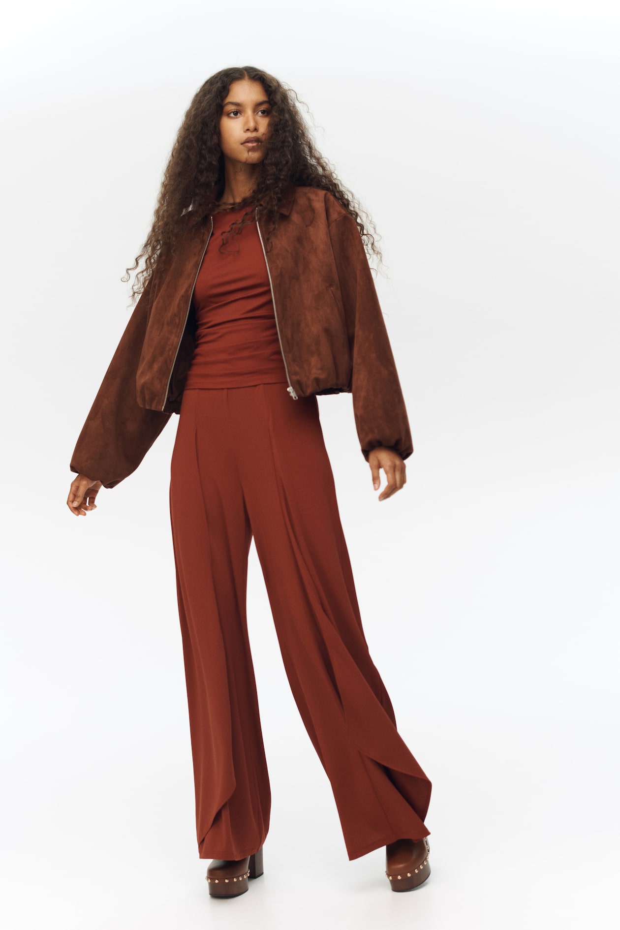 Wide-Leg Jersey Pants - image 4