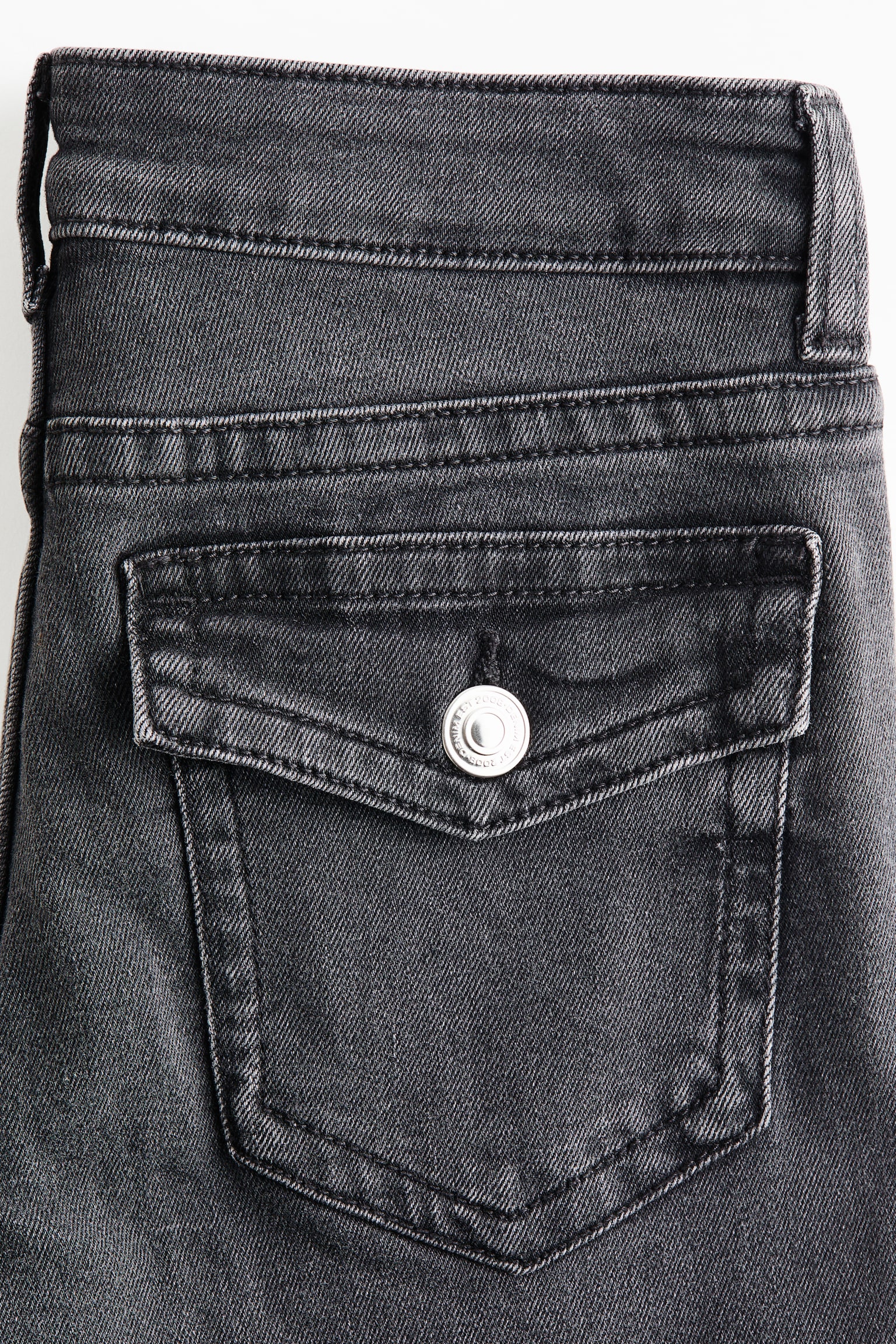 Женские джинсы H&M Flared Low Waist, цвет: Чёрный — фото 6