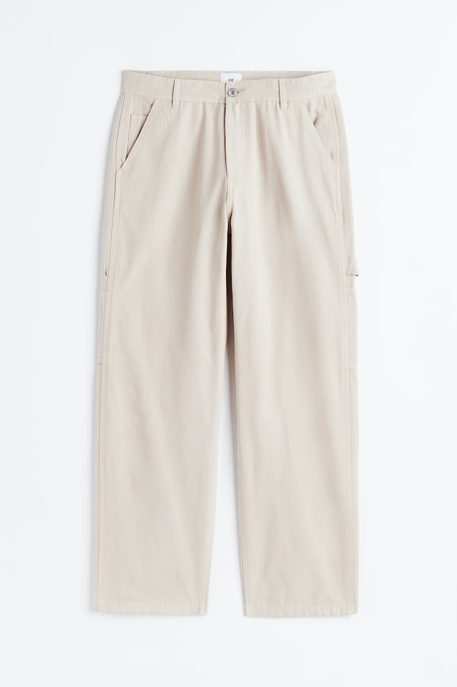 Relaxed Fit Worker trousers - Light beige/Cream/Pistachio green/Black - 2
