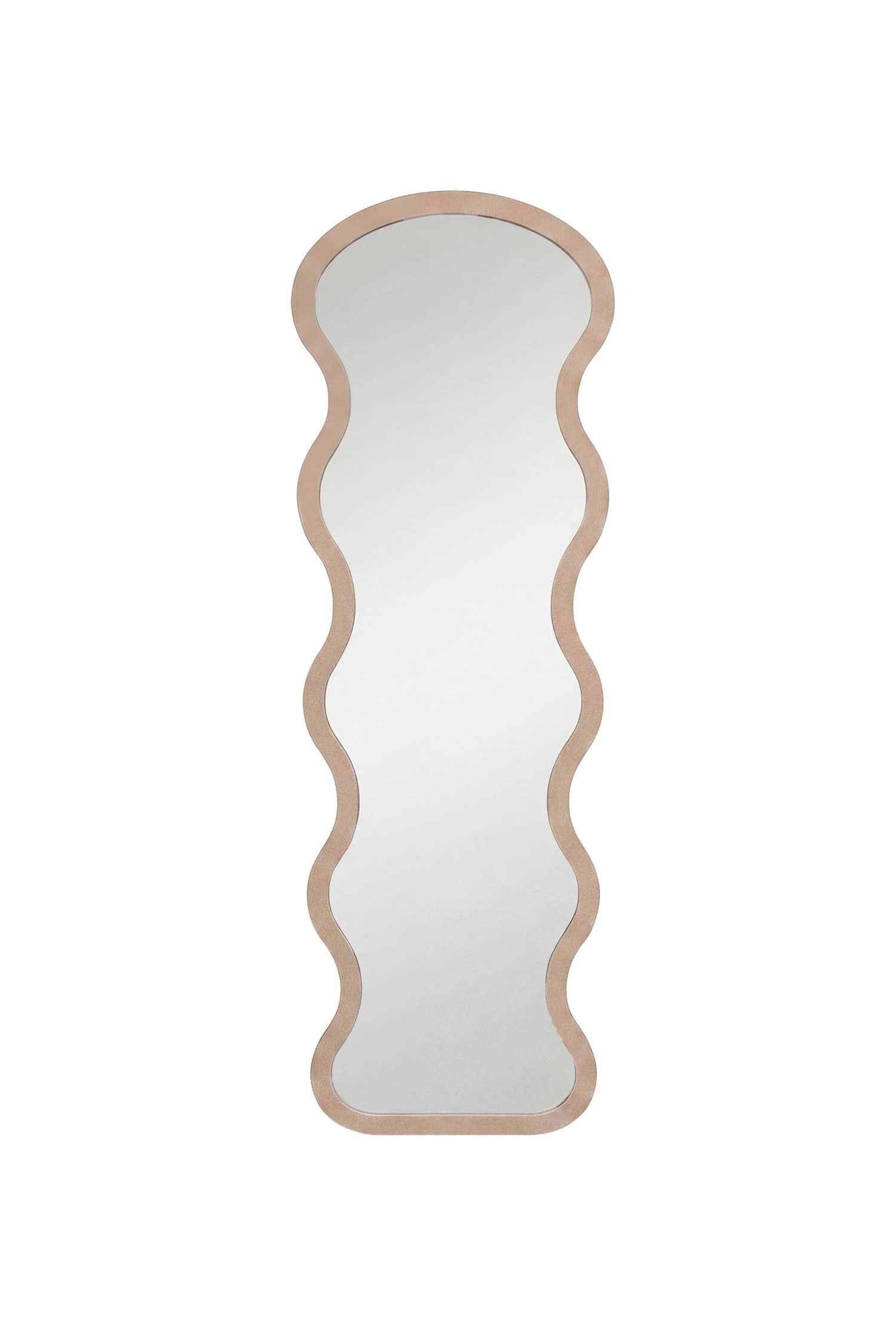 Grand Miroir Loui - Verre, Beige