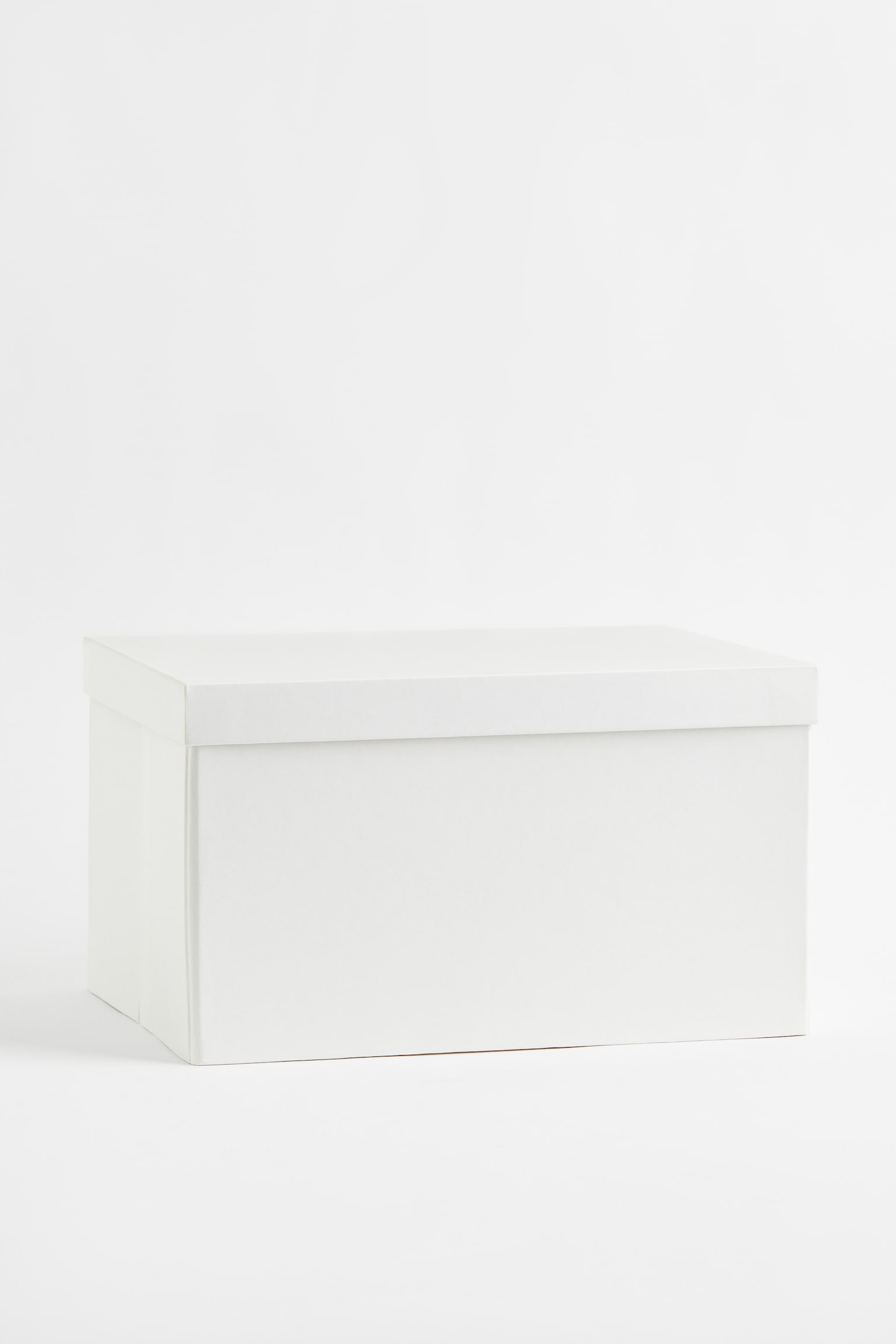 Lidded storage box - White/Dark grey/Beige - 1