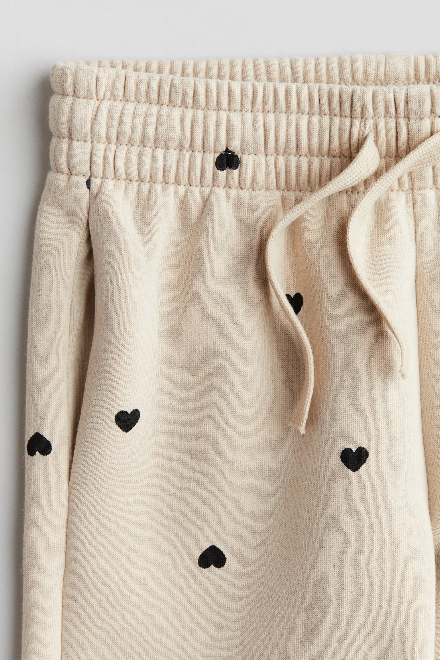 Brushed-inside joggers - Light beige/Hearts/Light beige marl/Light pink/Yellow/Dark blue/Hearts - 2