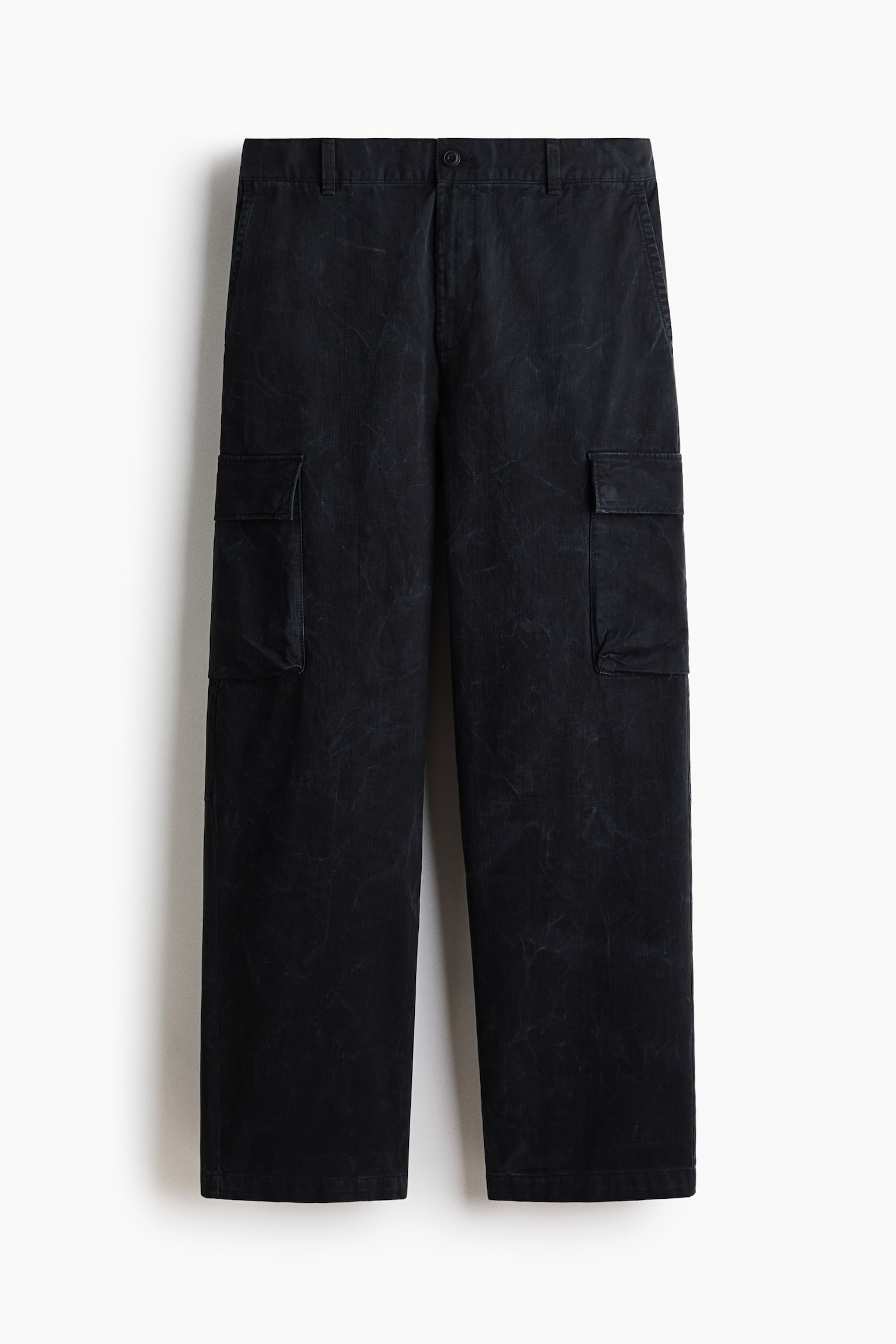 Relaxed Fit Cargo trousers - Soluk siyah/Koyu haki