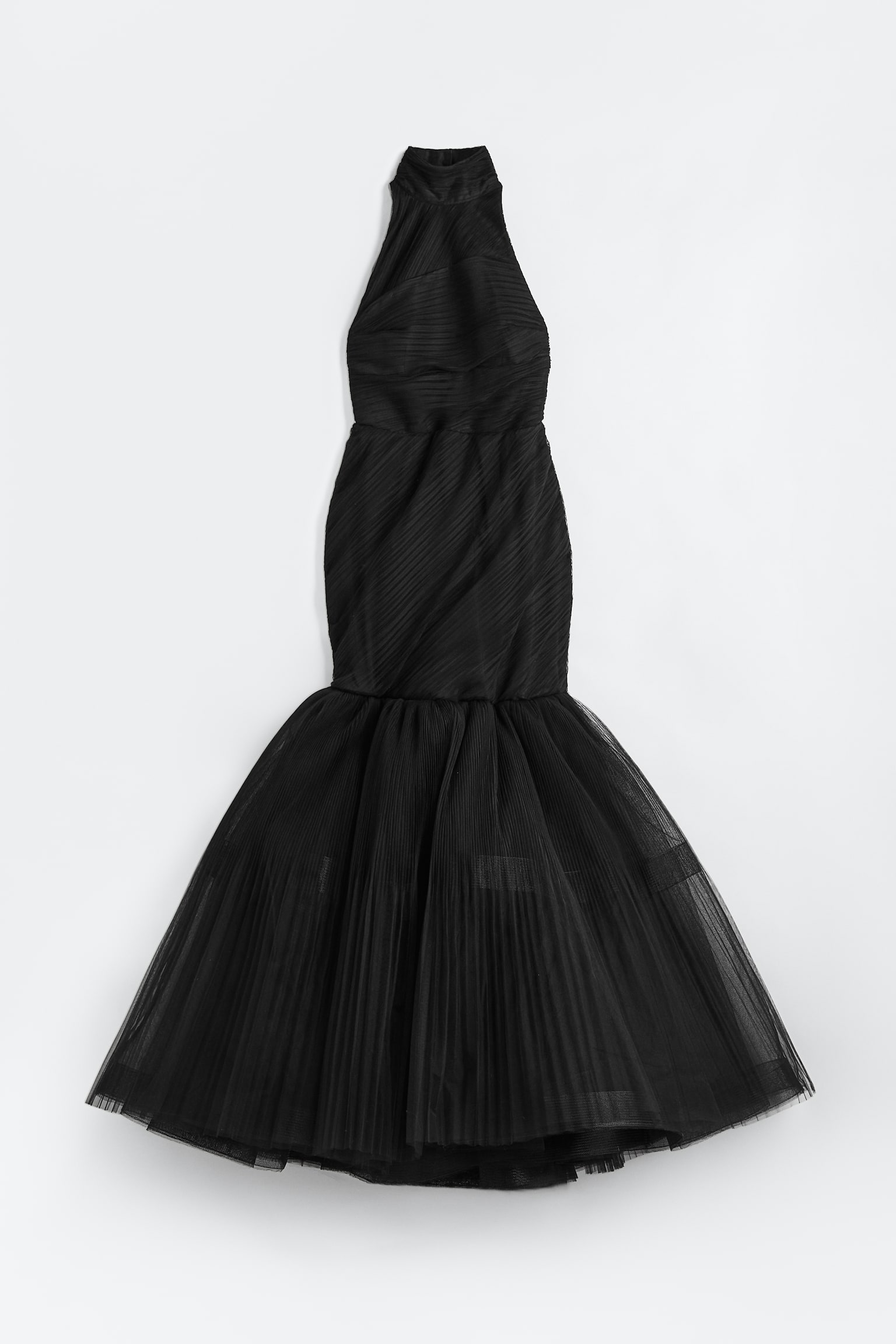 Tulle evening gown - Black - 1