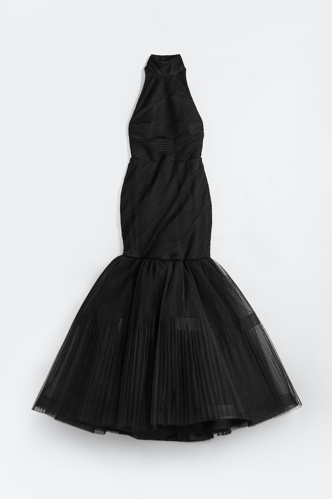 Tulle evening gown - Black - 2