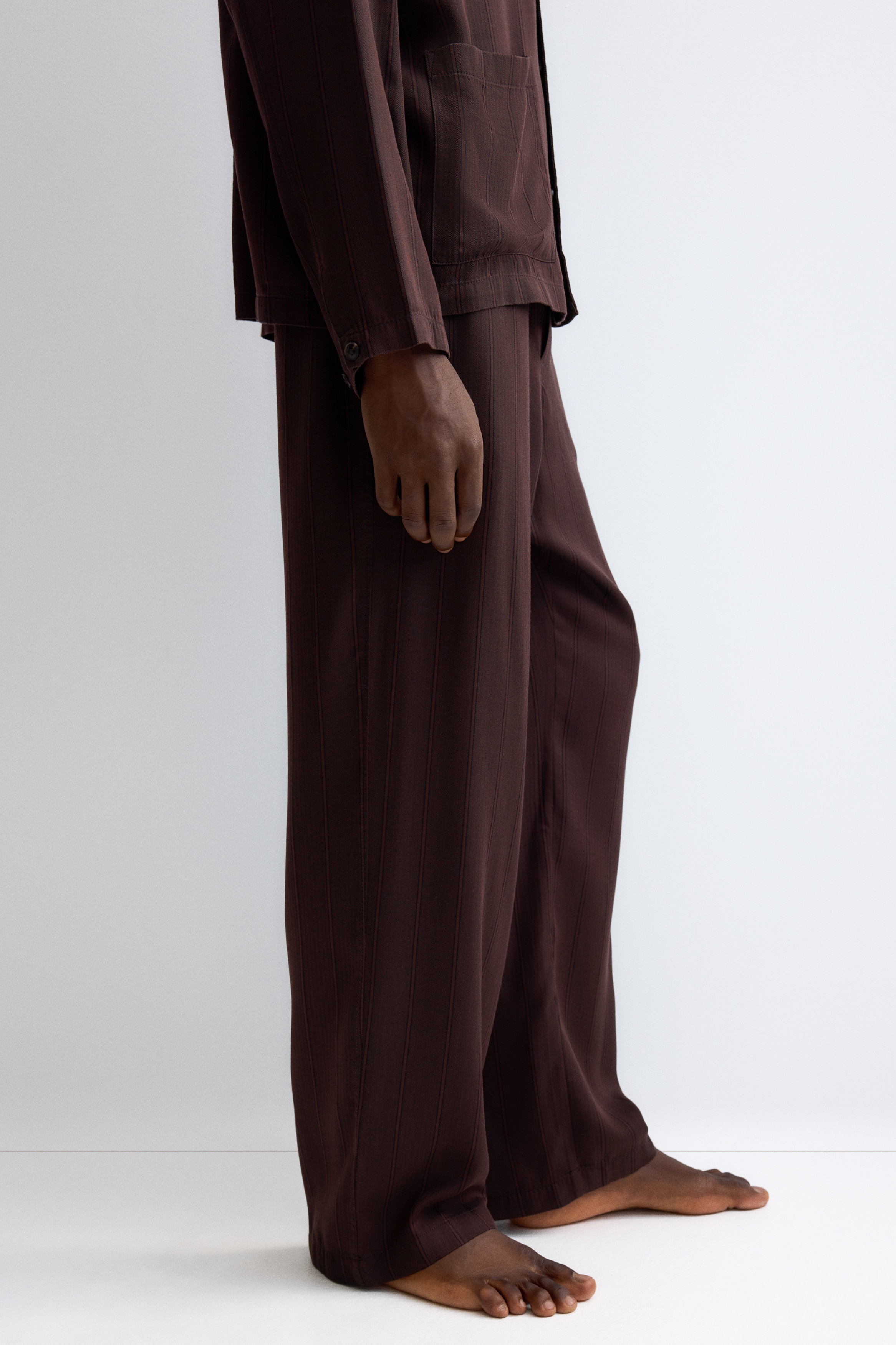 Lyocell pyjama shirt and bottoms