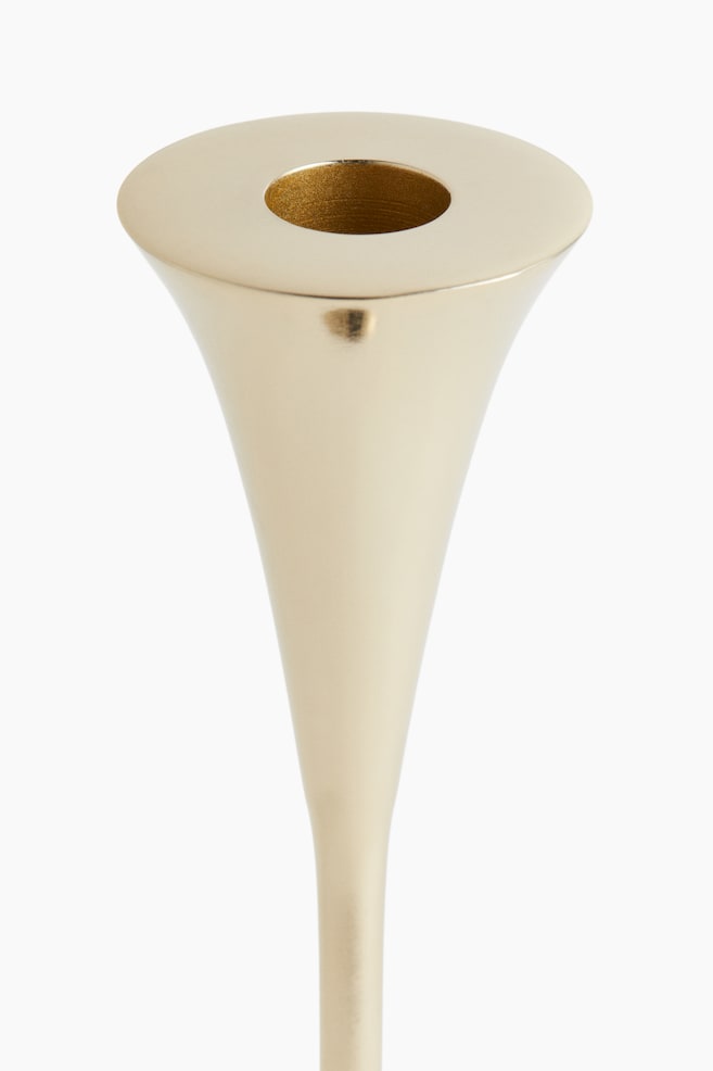 Metal candle holder - Gold-coloured/Silver-coloured - 2