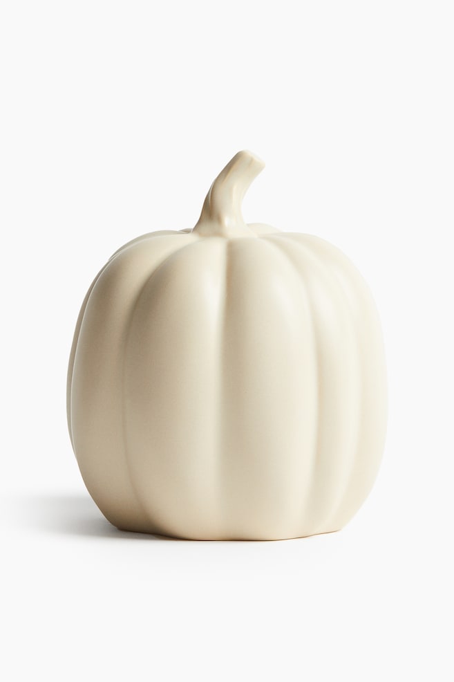 Stoneware Decoration - Cream/Dark gray/Green - 1