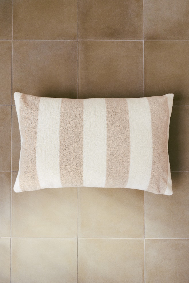 Strandkissen aus Frottee - Beige/Gestreift/Gelb/Gestreift/Blau/Gestreift/Weiß/Dunkelbraun gestreift/Orange/Gestreift - 2