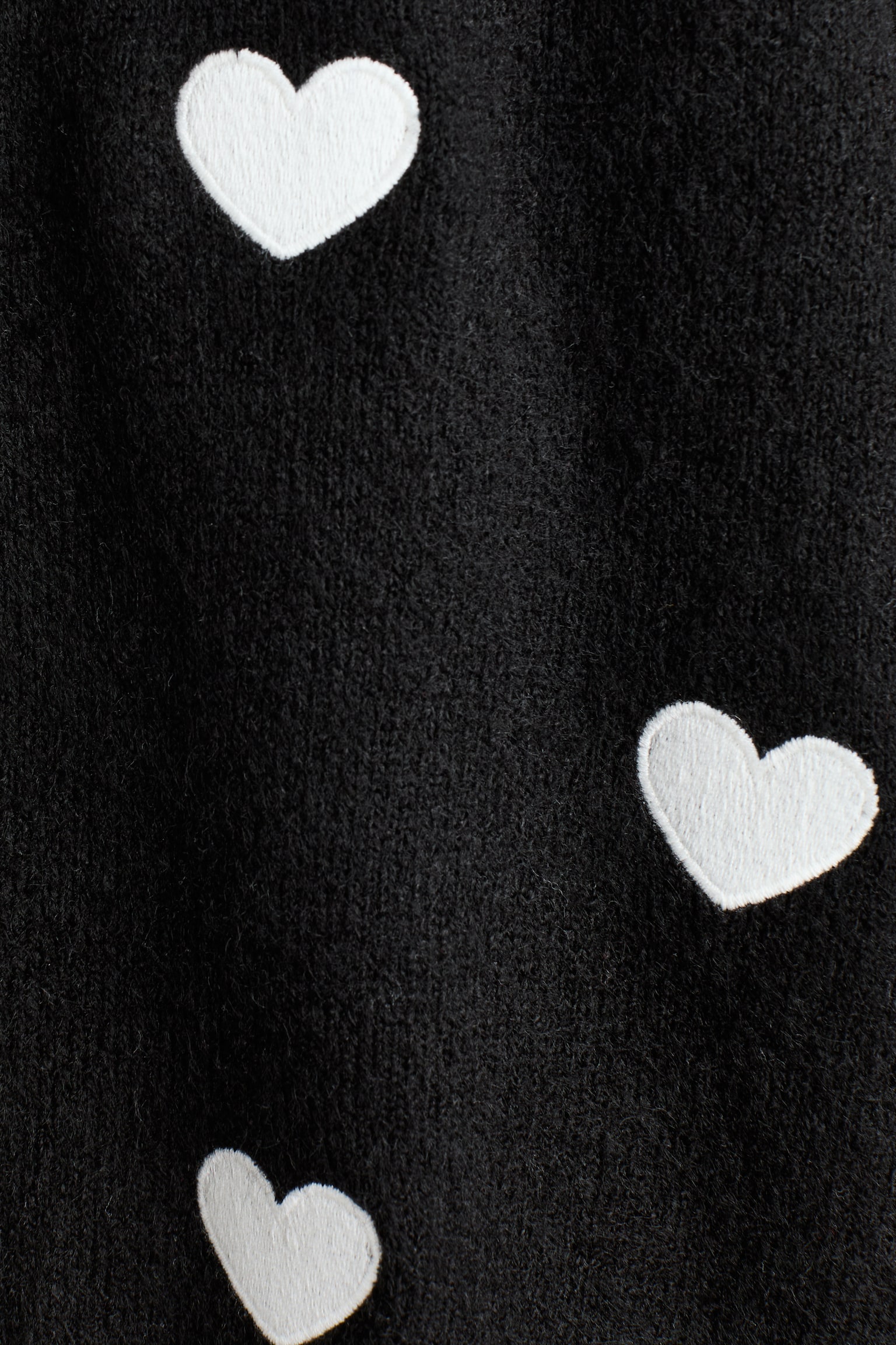 Knitted jumper - Black/Hearts/Light pink/Hearts/Light blue/Floral/White/Flowers/Light beige/Black striped - 2