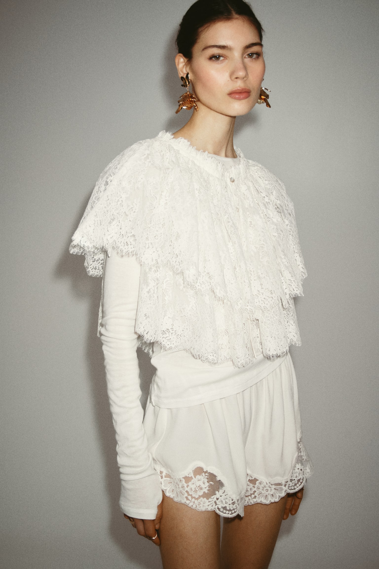 Lace top - White - 1