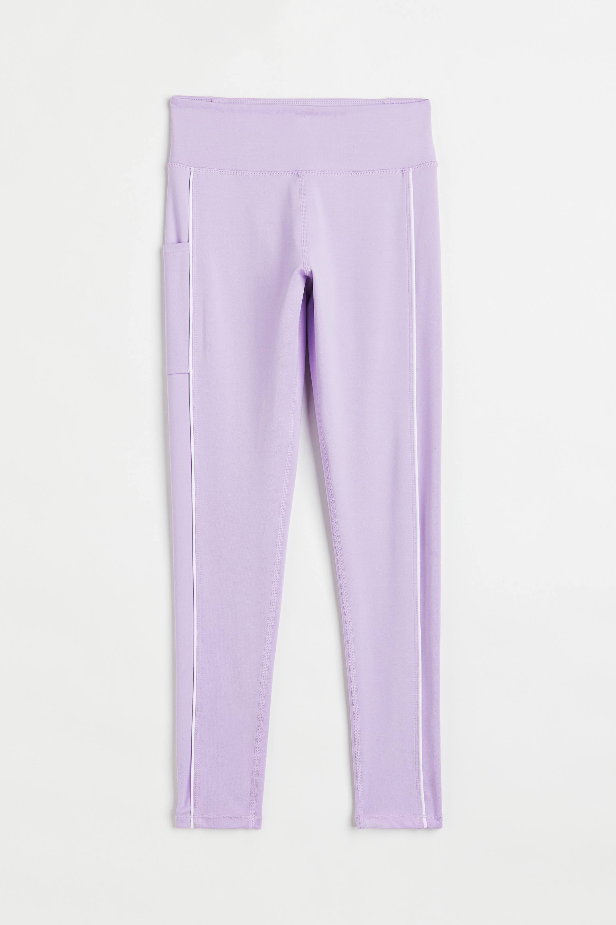 View larger image: Pocket-detail Sports Leggings - Light purple - Kids | H&M US 1