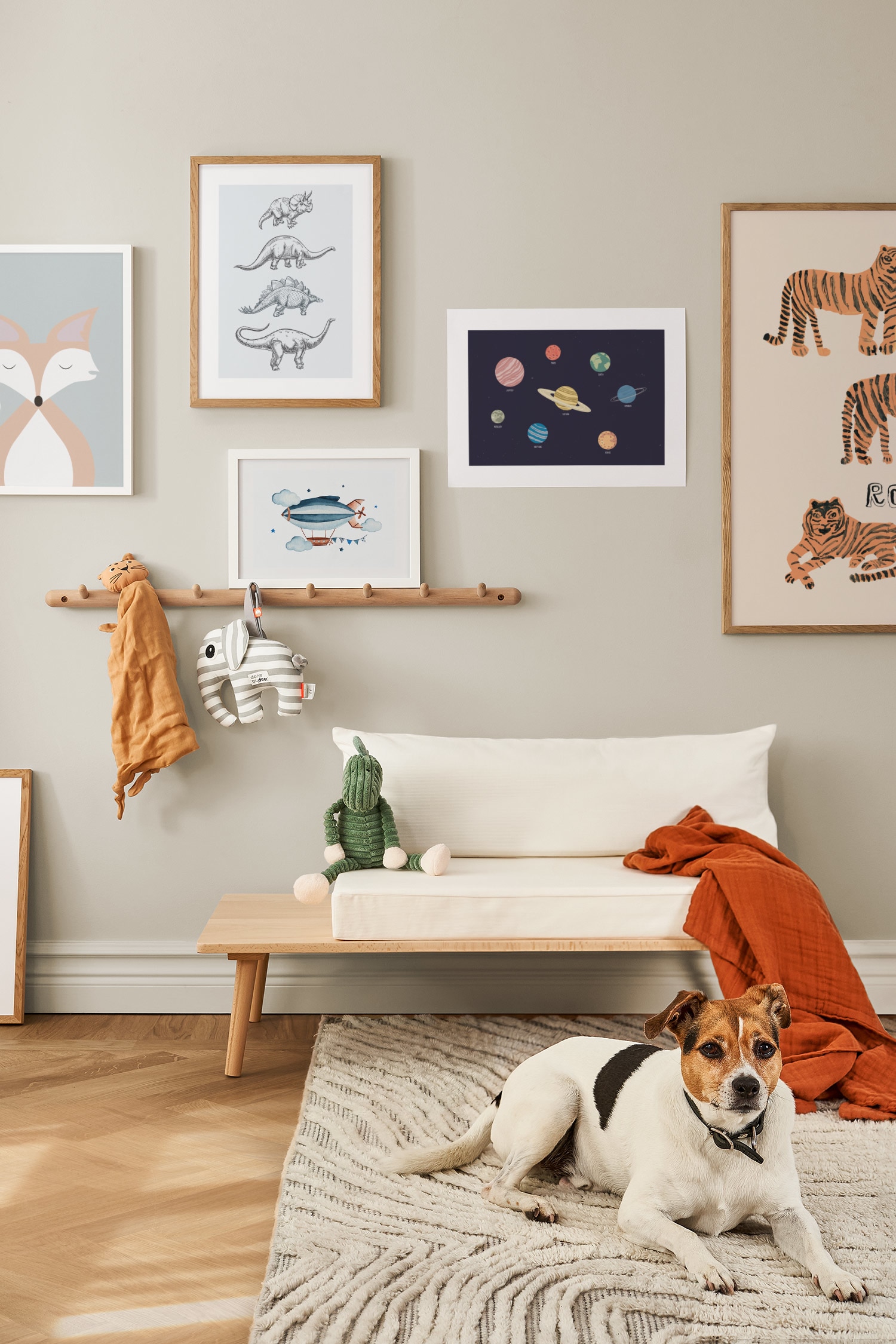 Dinosaurs Poster - Blau