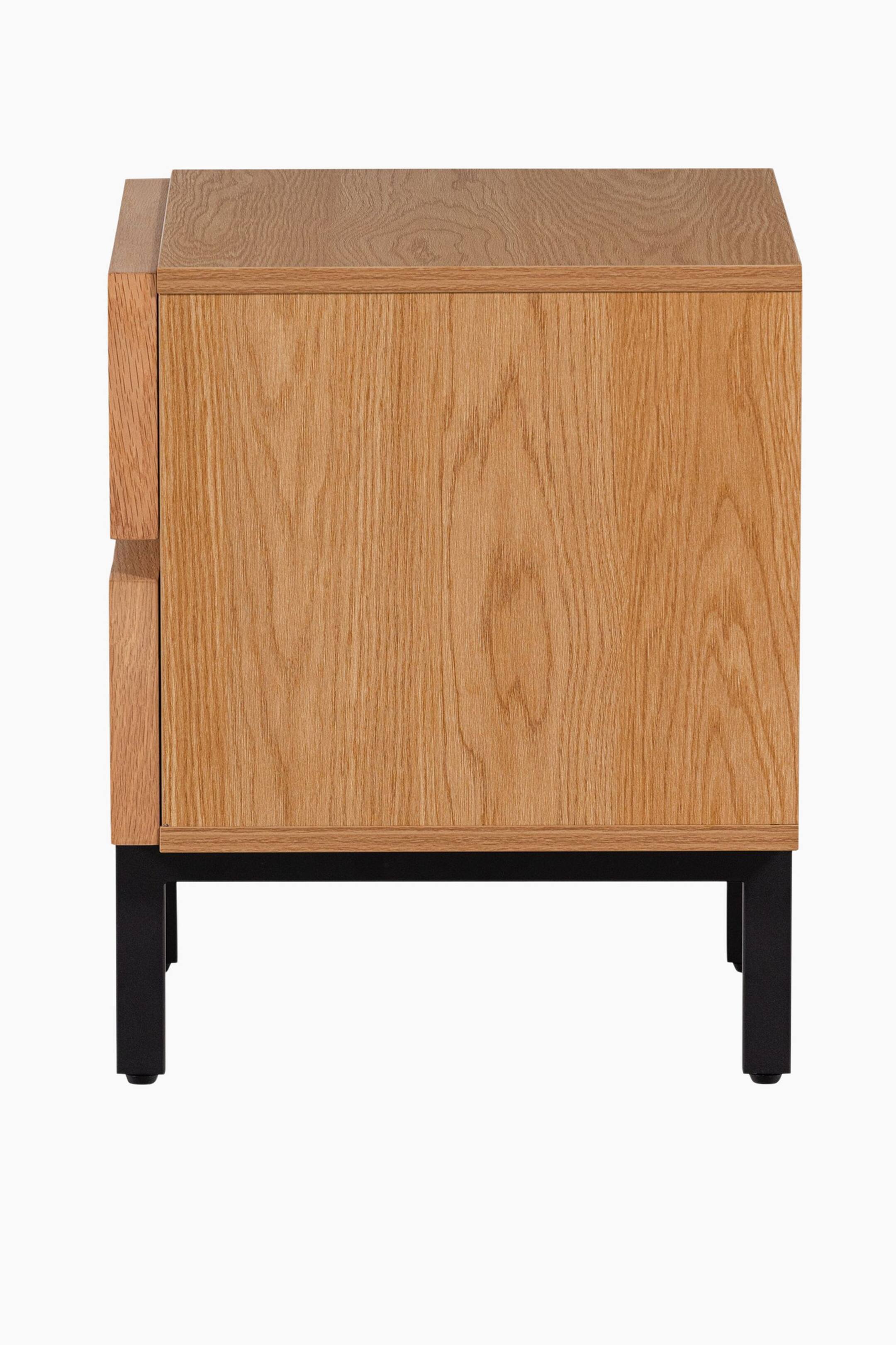 Grotere afbeelding bekijken: Tours Ladekast/nachtkastje Met 2 Lades - Naturel - WOOOD | H&M NL 4