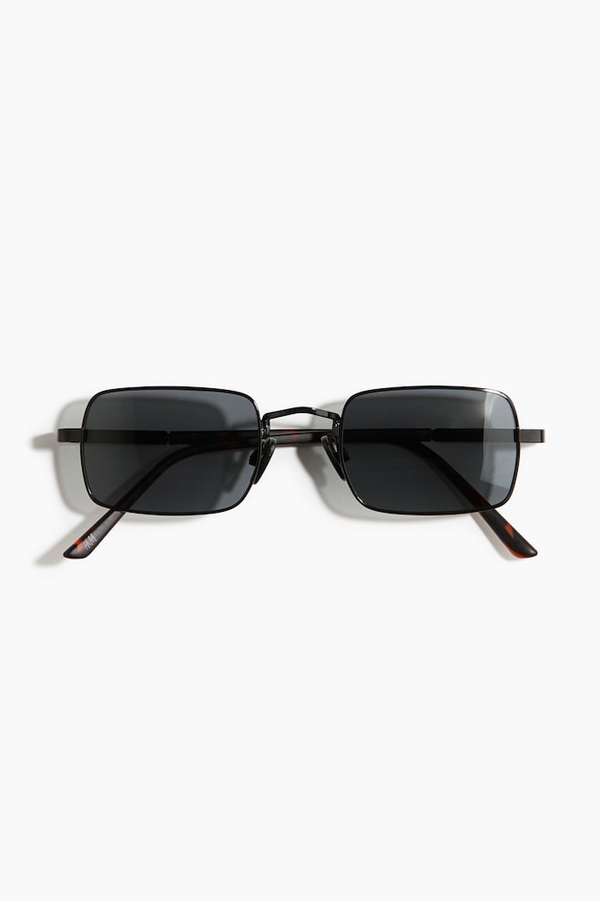 Lunettes de soleil polarisées - Noir/motif écaille de tortue/Gris/argenté - 1