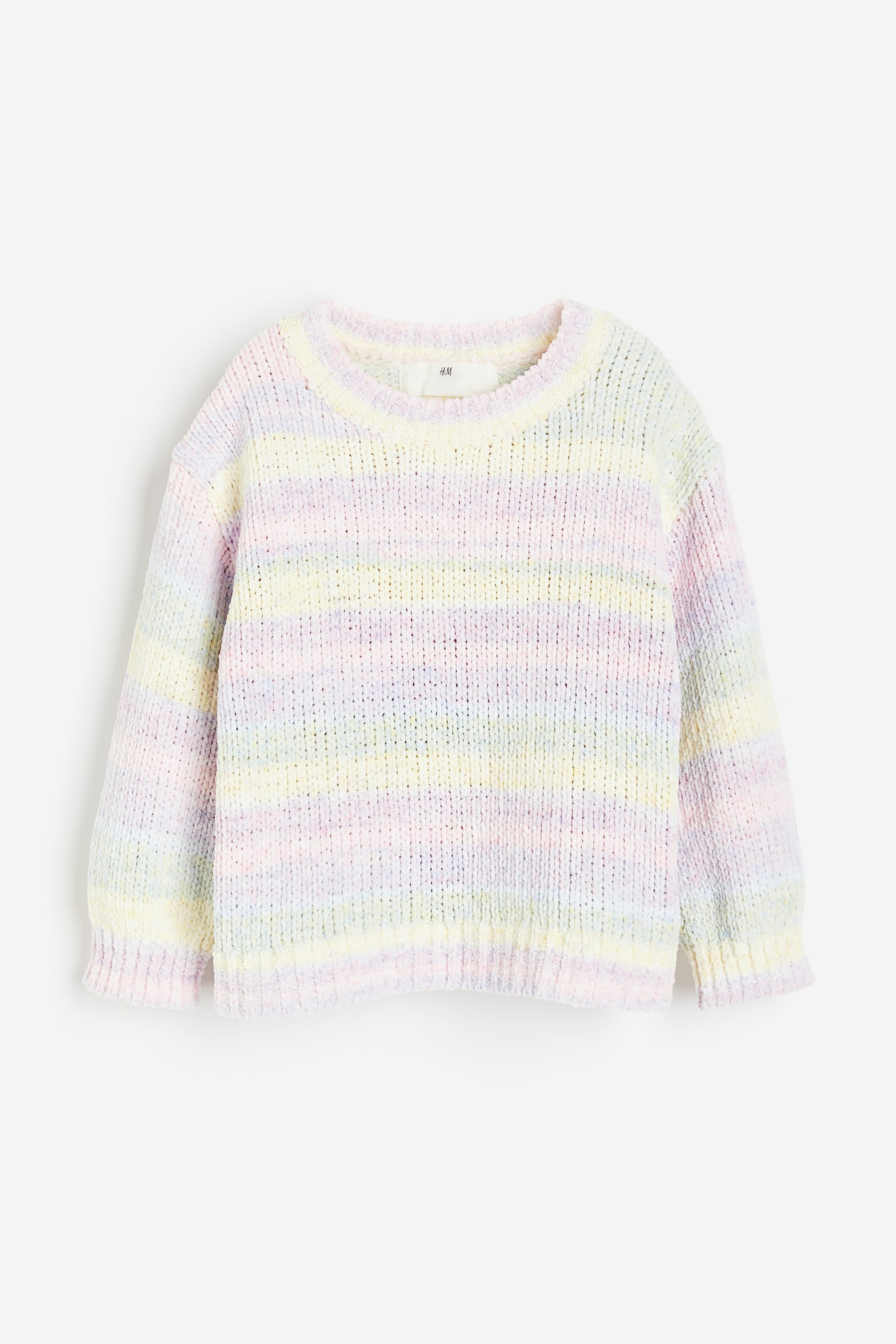 Chenille Knit Sweater - Purple/Yellow/Light purple/Bow/White/Bow/Greige/Silver colour - 1