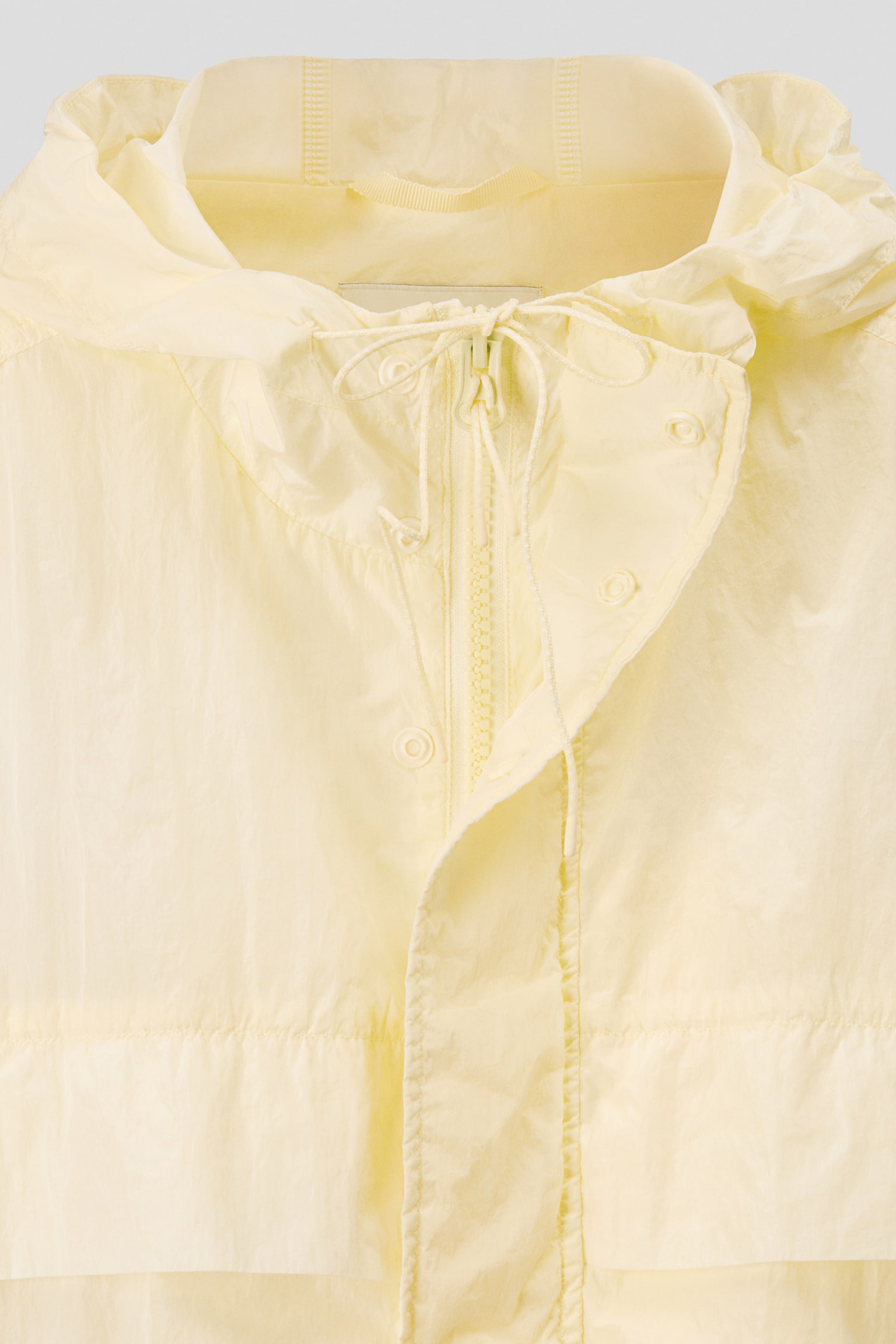 Nylonowa kurtka wiatrówka - Jasnożółty - 7