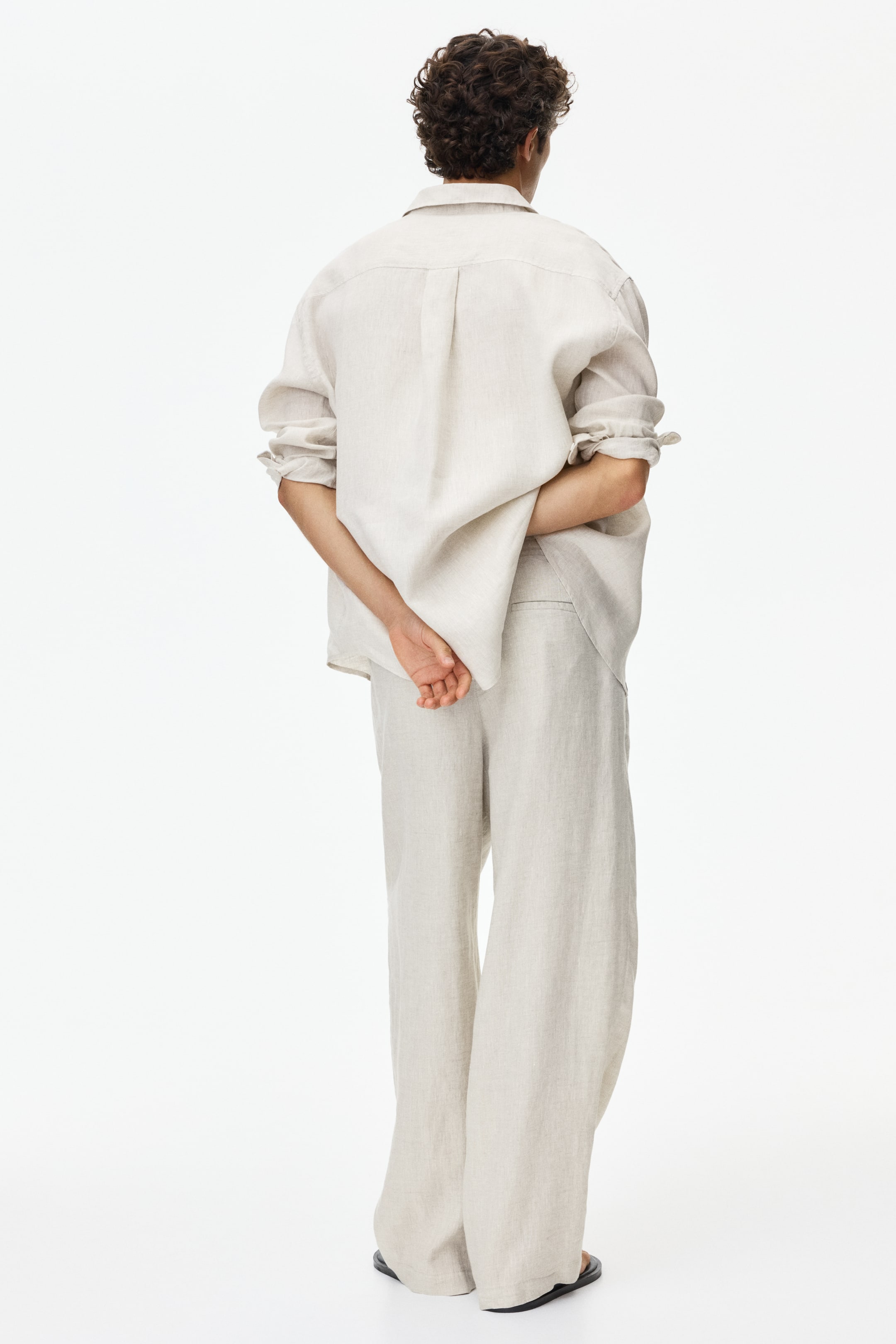Loose-Fit Linen Pants