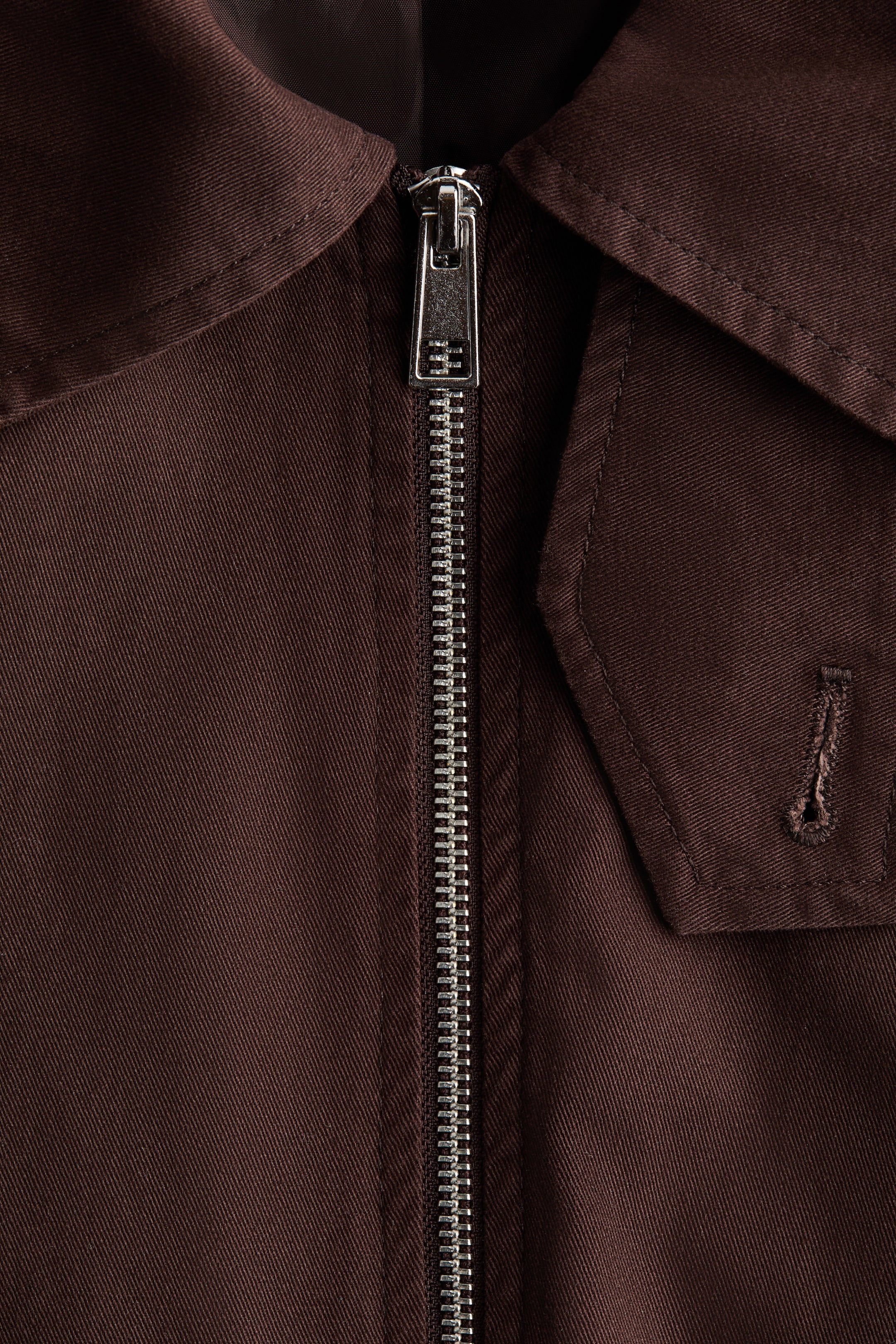 Женские куртки H&M Twill Jacket with Collar — фото 6