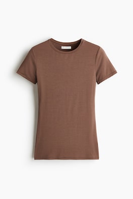 Figurnära T-shirt i modal