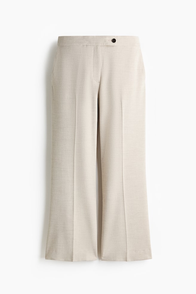 Pantalón tobillero de corte bootcut - Beige claro/Negro/Marrón oscuro - 1