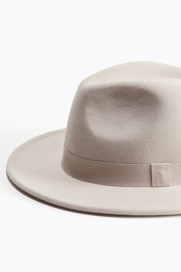 Felt hat - Light beige - Ladies | H&M GB