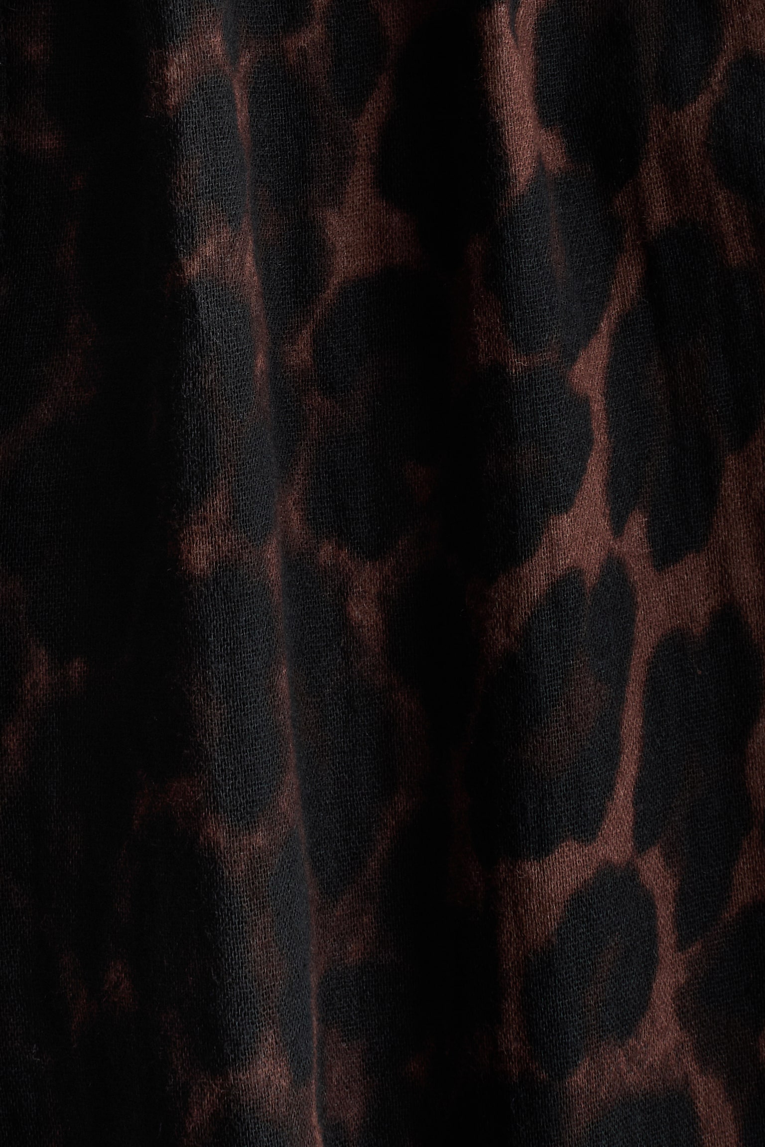 Pantaloni de pijama din muselină - Maro-închis/imprimeu leopard - 4