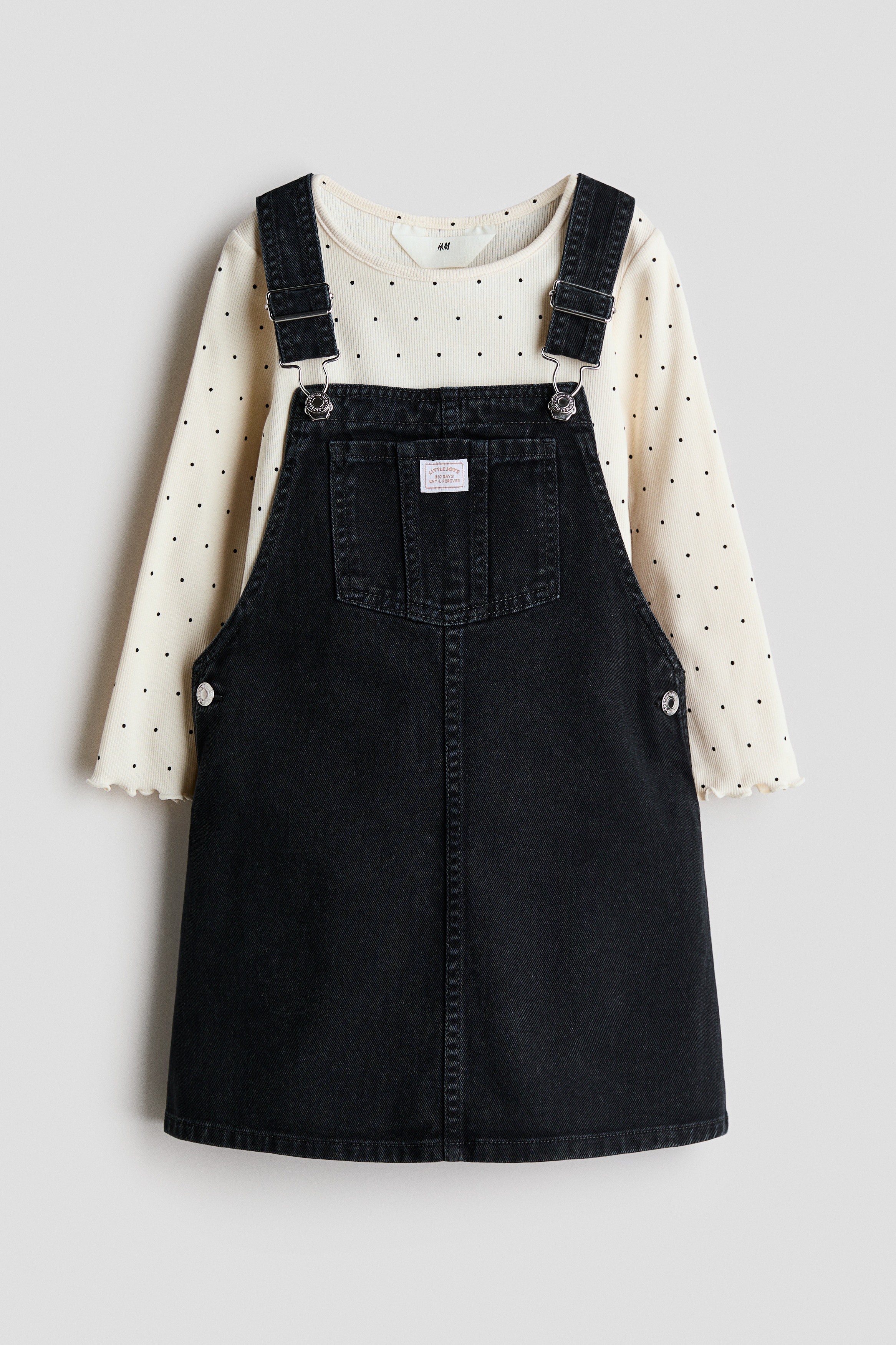 H & M - Zweiteiler mit Kleid und Shirt - Beige - Kinder