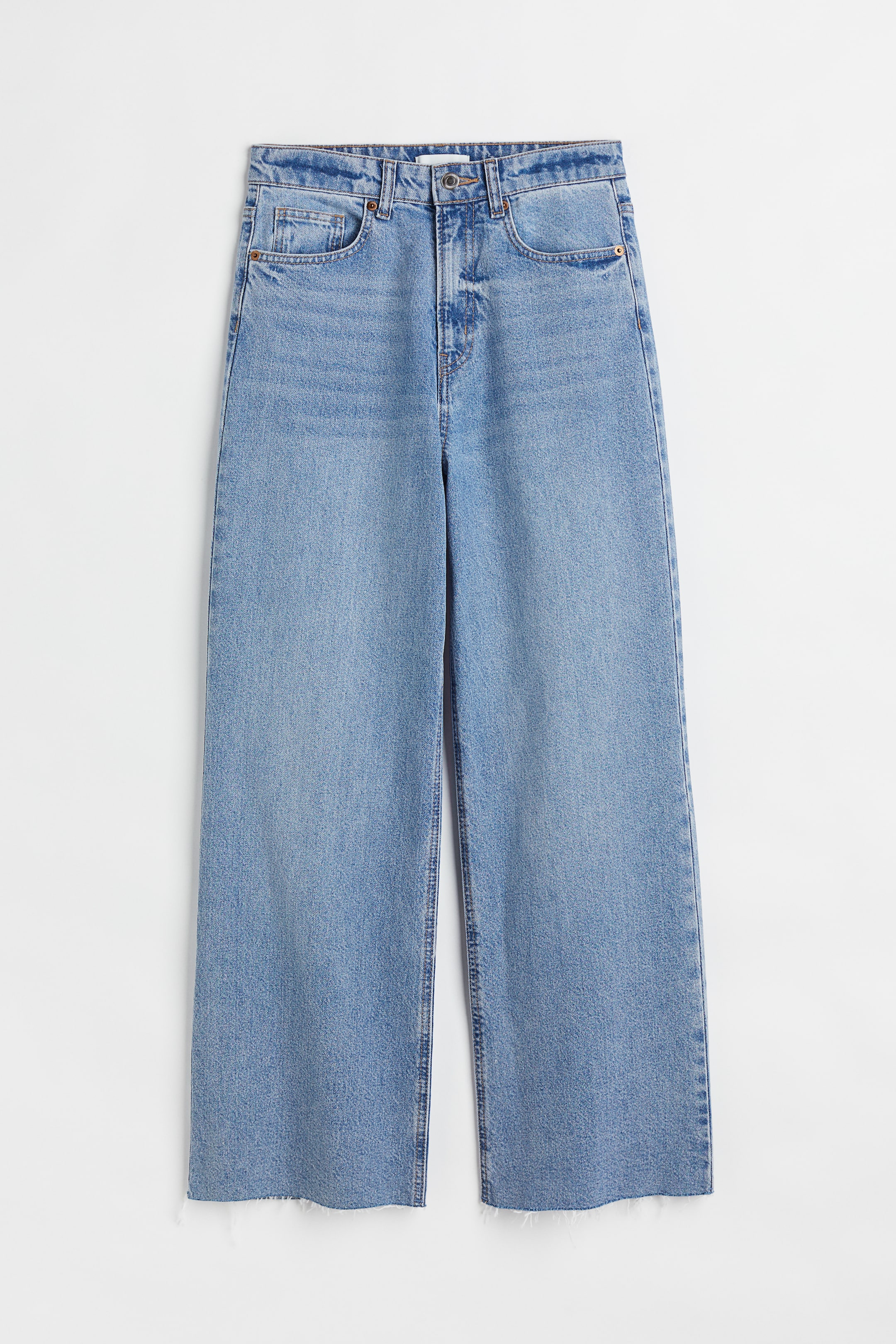 Wide High Ankle Jeans - Denim blue - Ladies | H&M GB