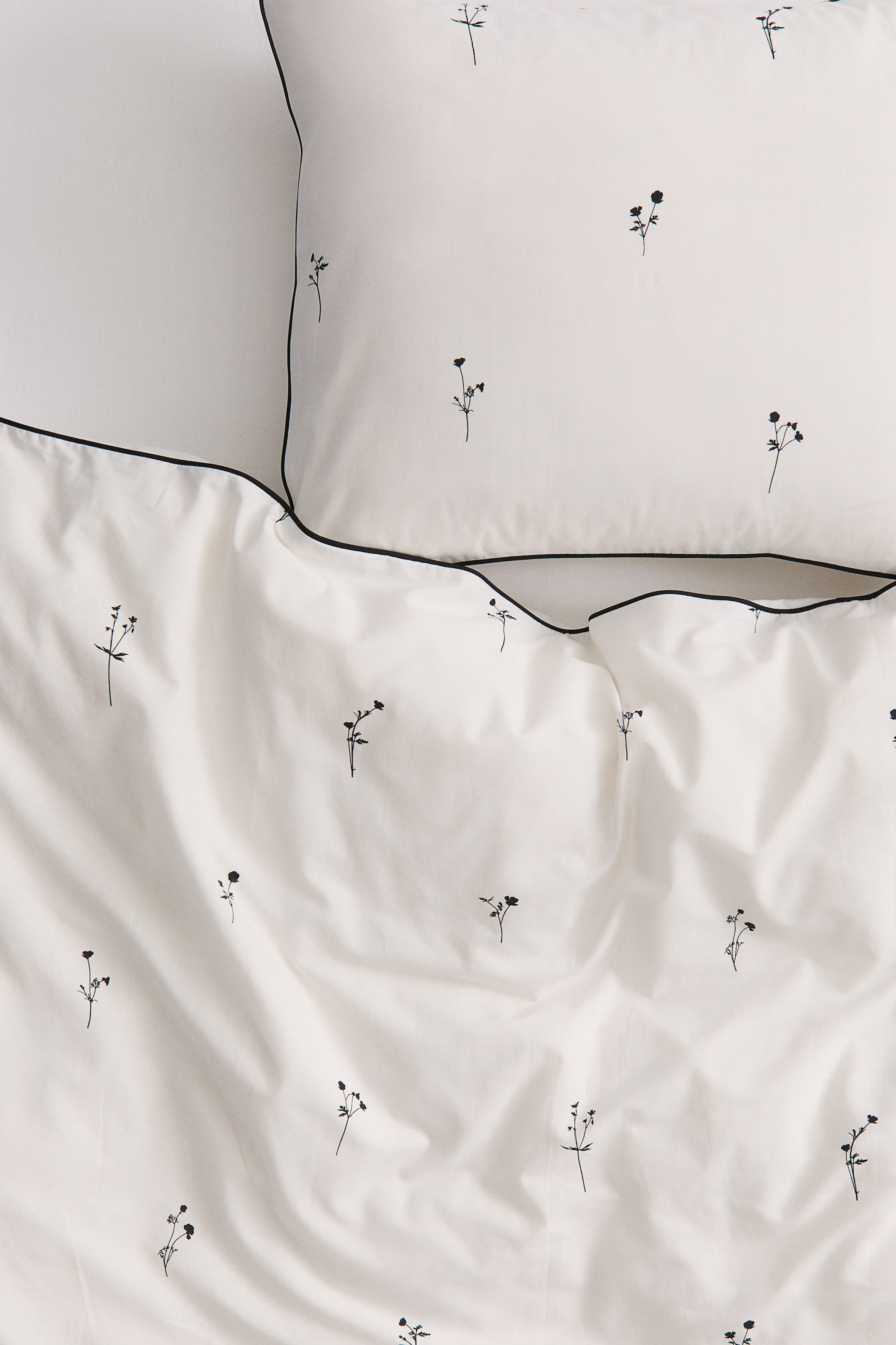 Patterned Cotton Twin Duvet Cover Set