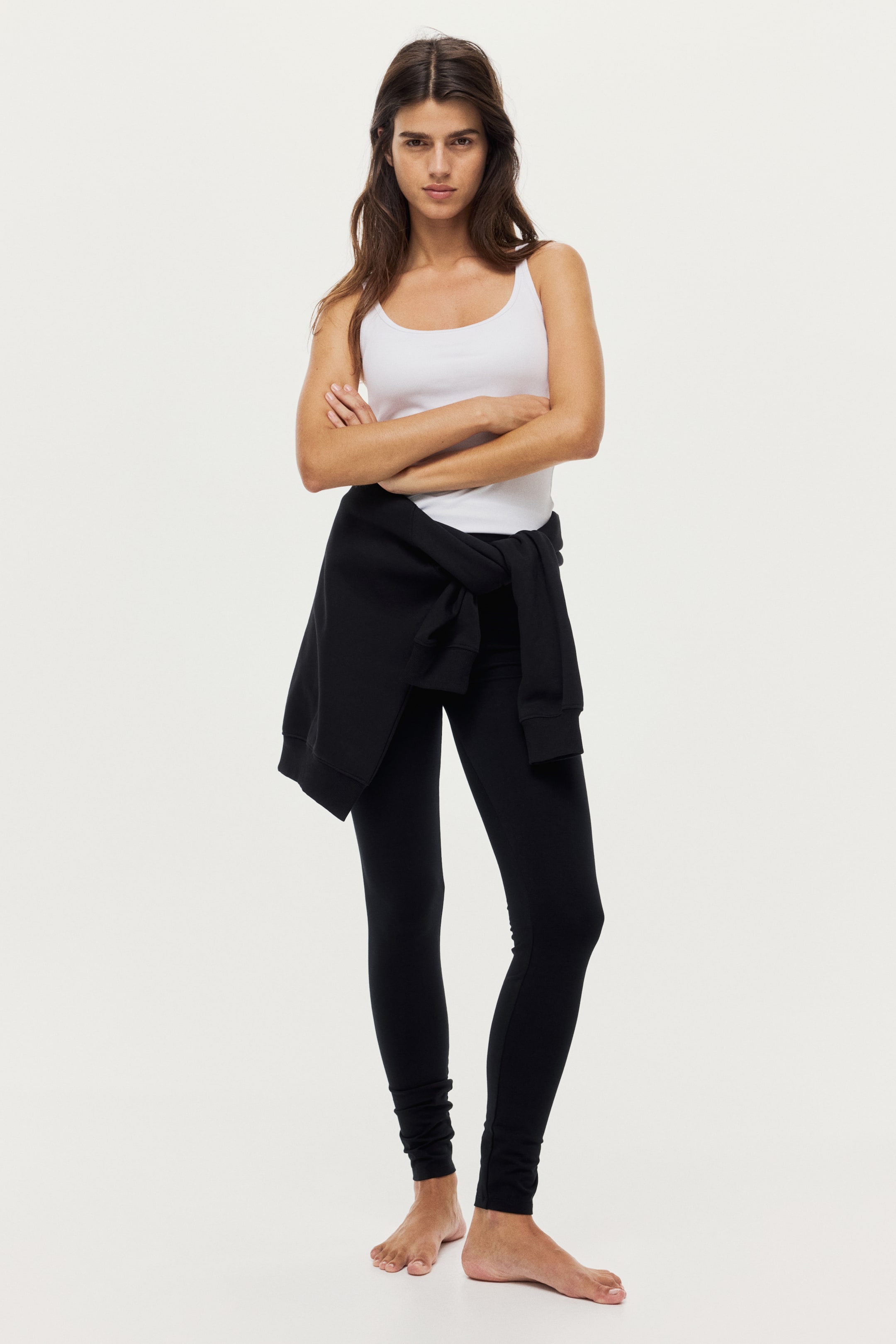 Xem ảnh lớn hơn: Áo ba lỗ liền áo ngực COOLMAX® - Màu trắng - Ladies | H&M VN 2