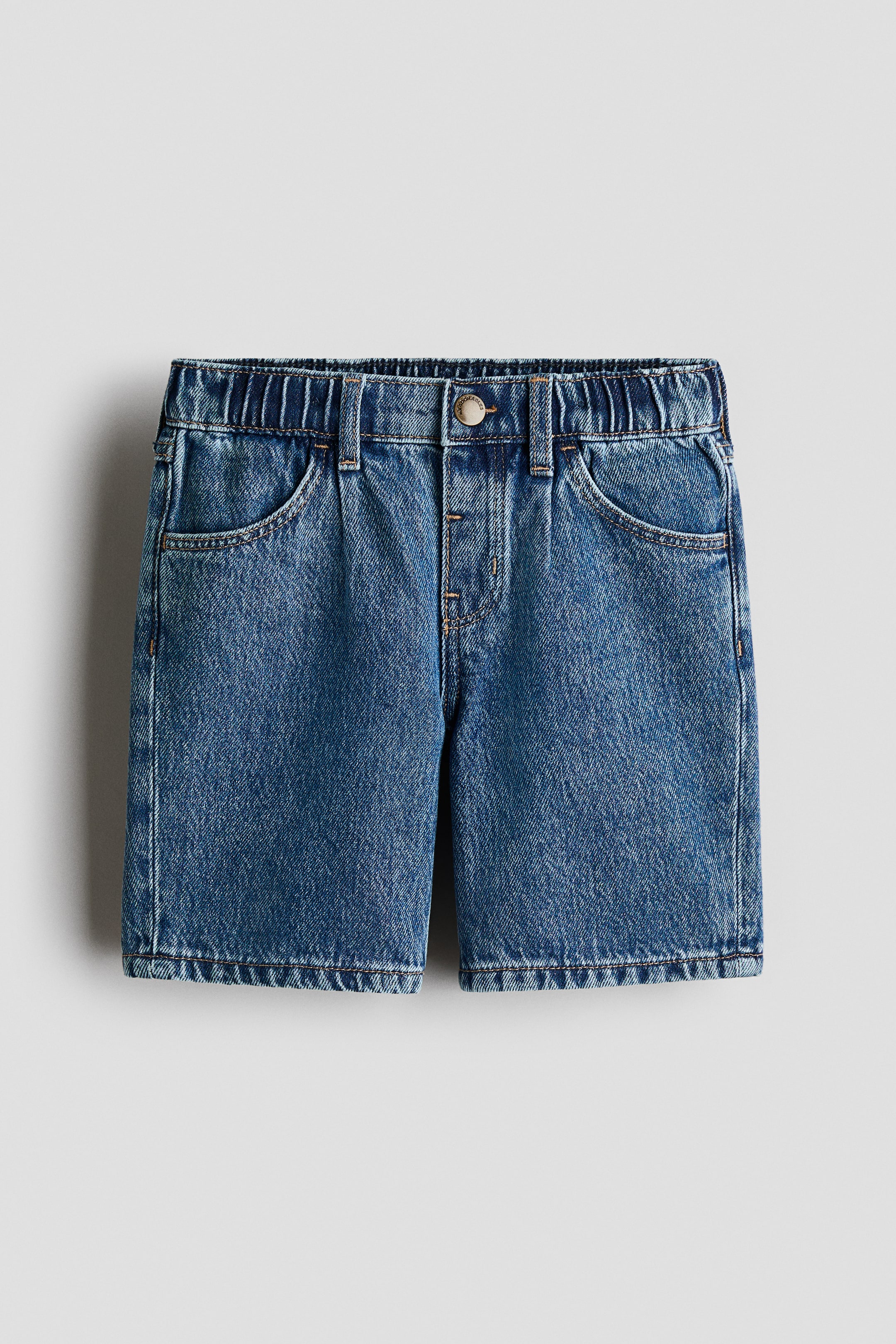 Vis større bilde: Knelang denimshorts - Denimblå - BARN | H&M NO 1