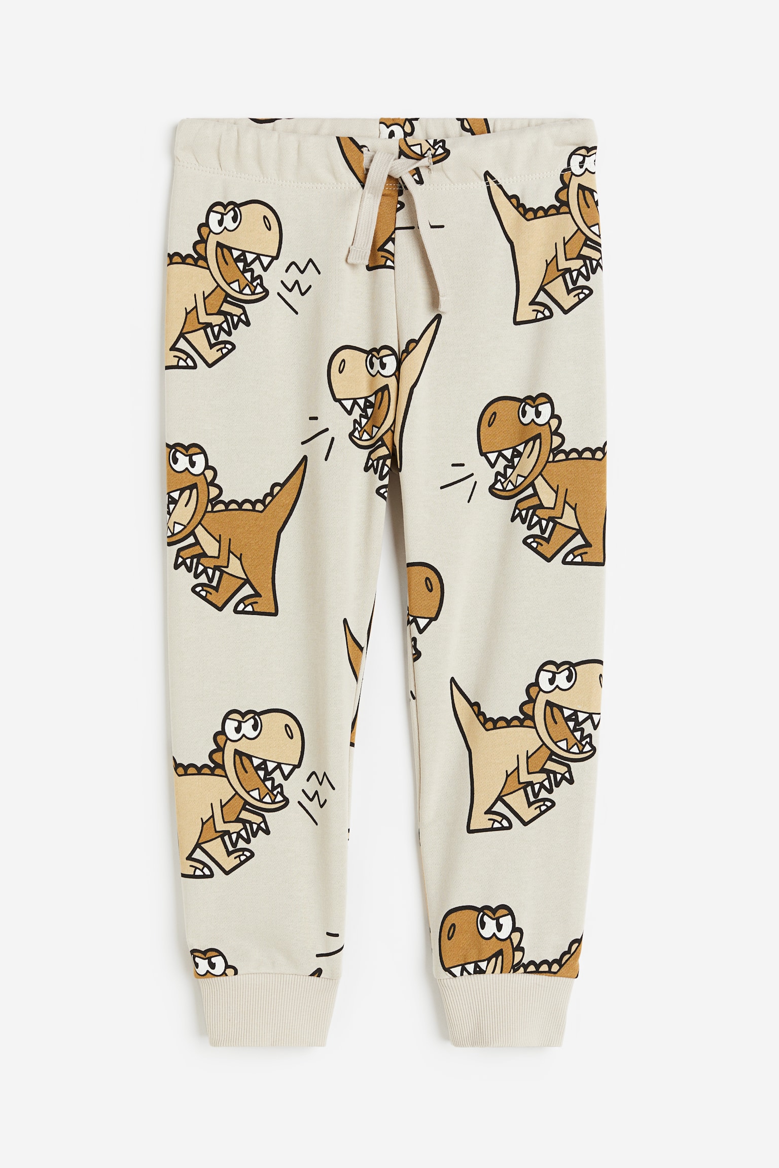 Joggers - Beige/Dinosaurs