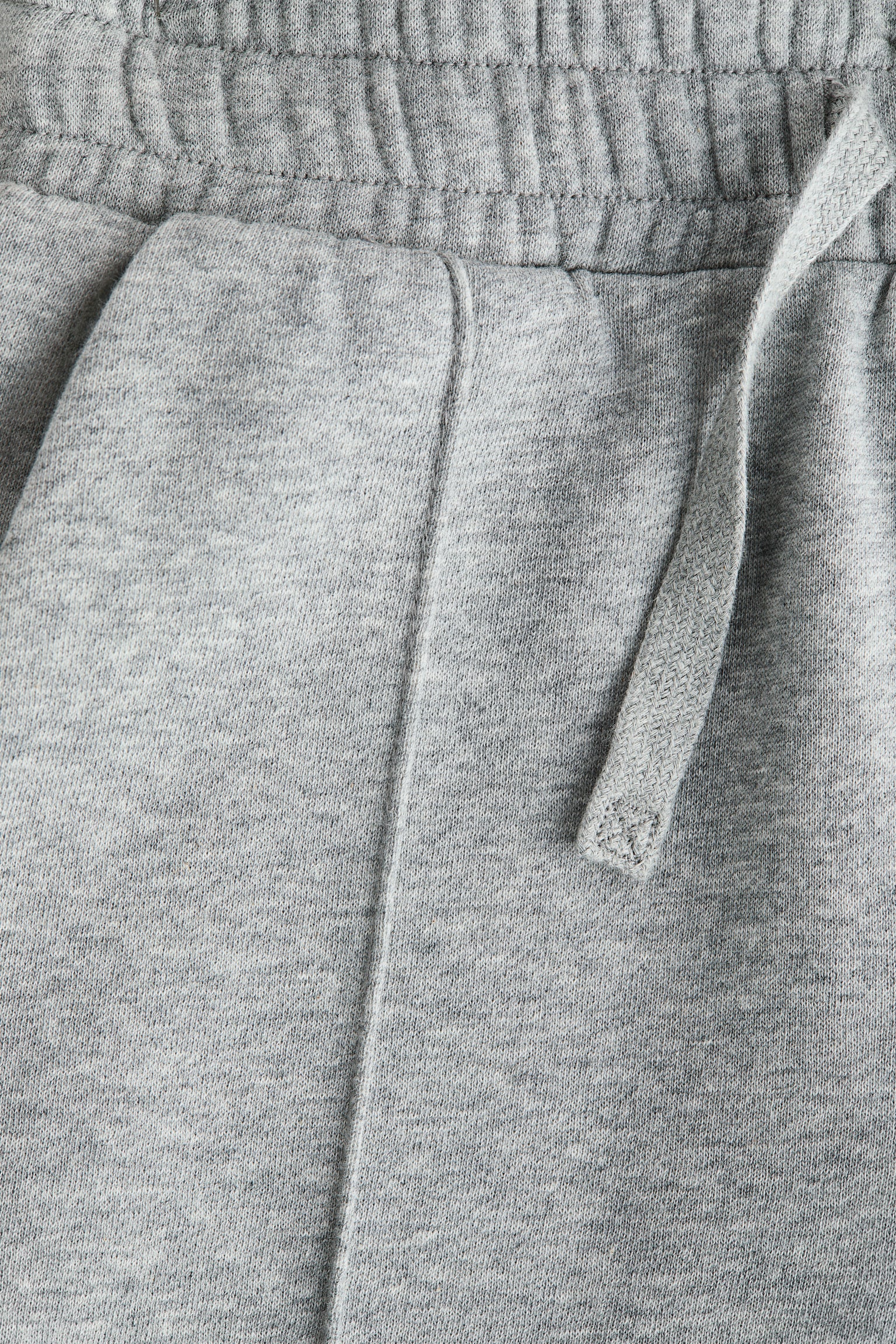 Детские брюки H&M Straight-Leg Sweatpant, цвет: Серый меланжевый — фото 2
