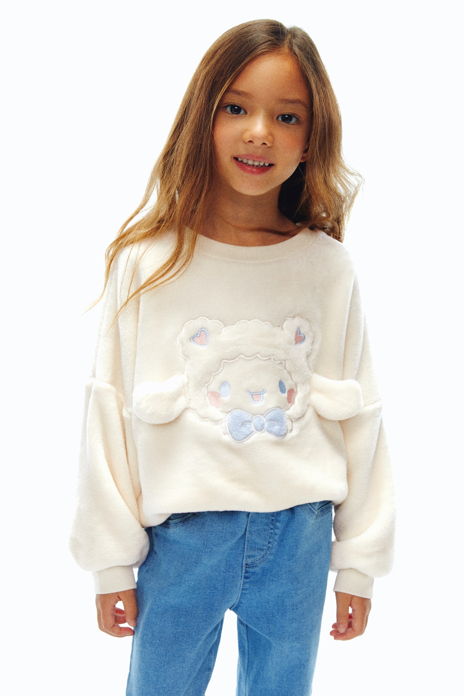 ディテールデザイン ボアトップス - ホワイト／シナモロール/ライトパープル／クロミ - 3