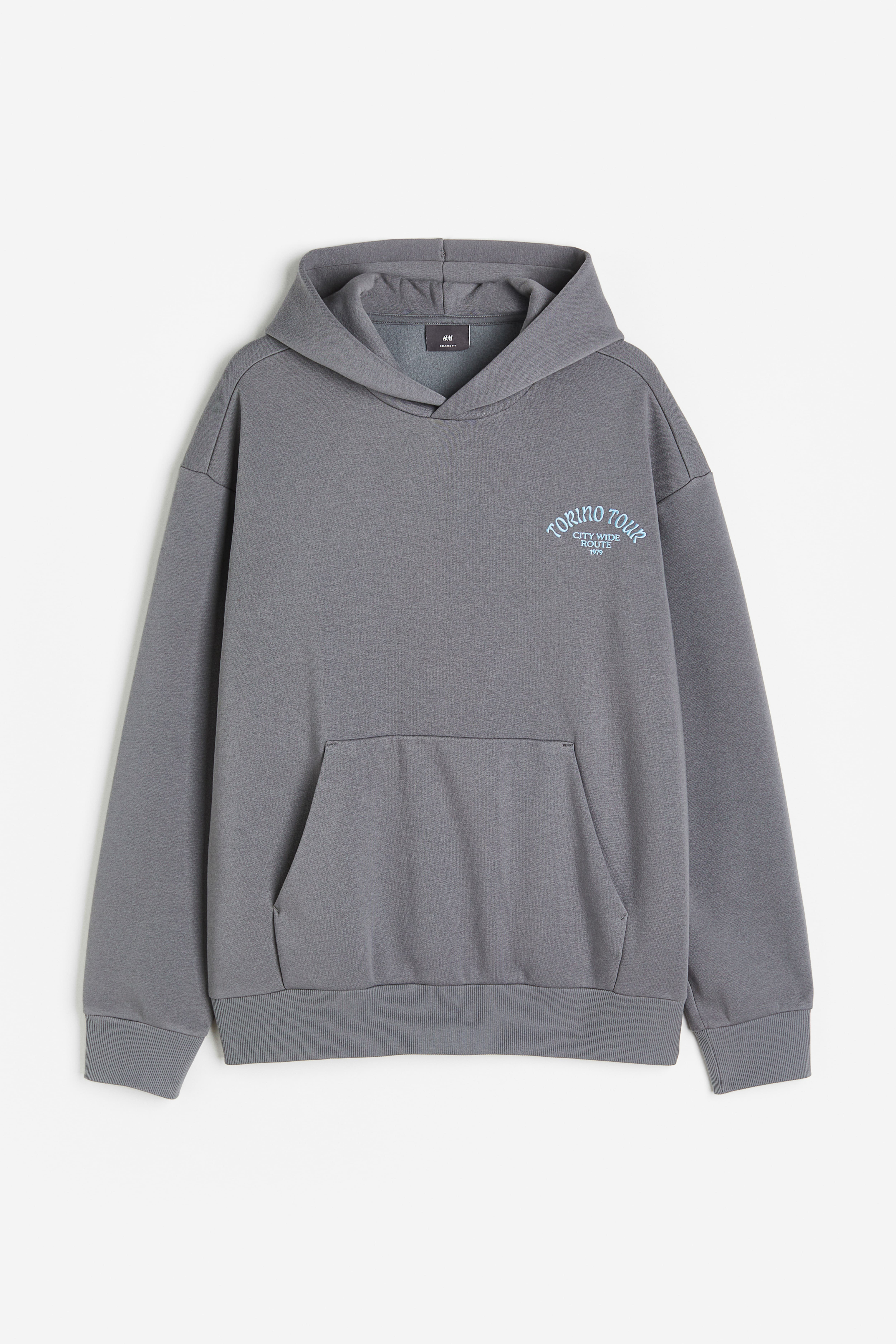 H&m grey hoodie mens best sale