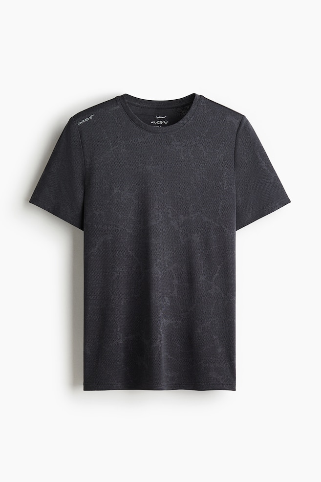 Sportshirt mit DryMove™ in Regular Fit - Schwarz/Marmoriert - 1
