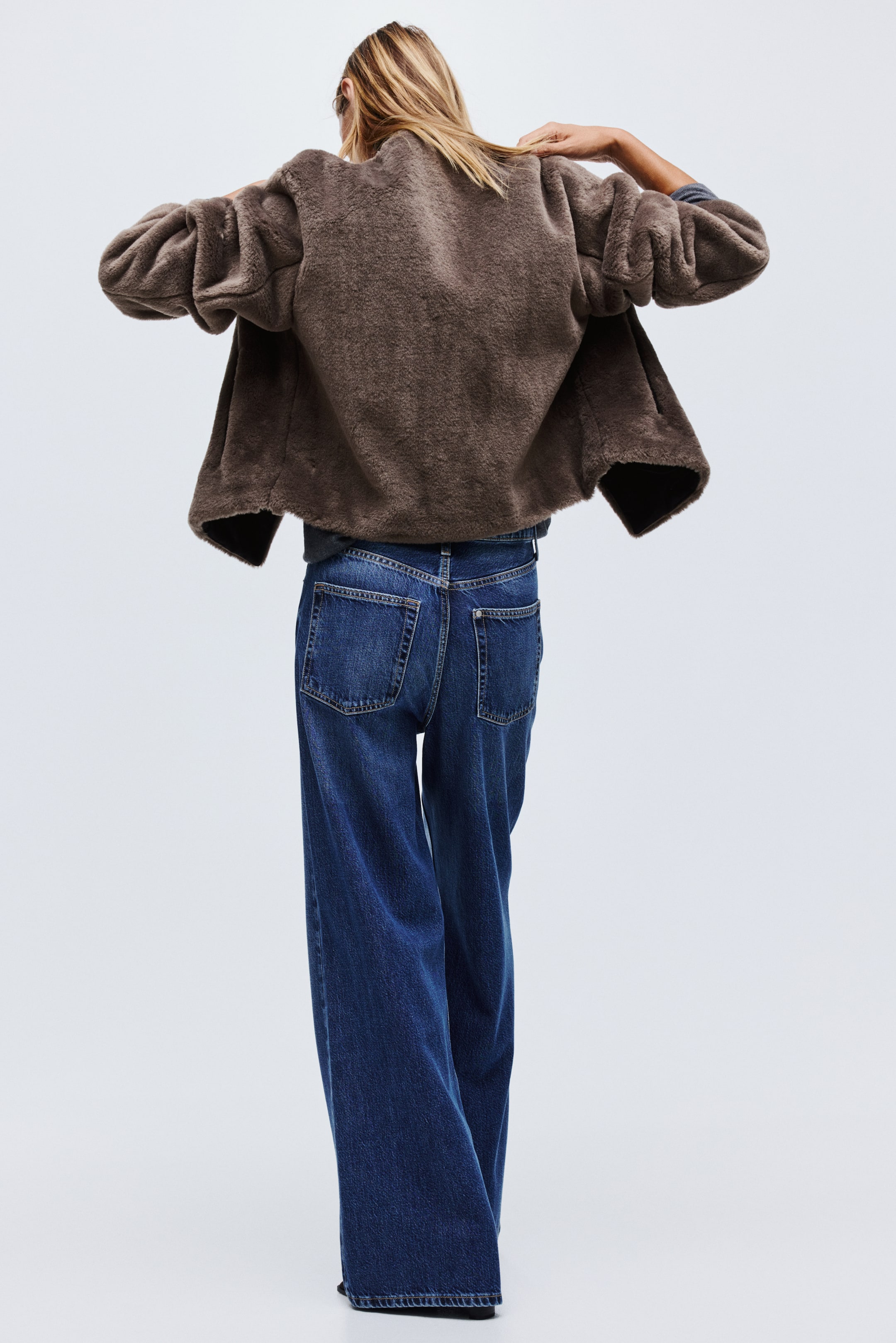 View larger image: Duffle-Style Jacket - Dark taupe - Ladies | H&M US 1