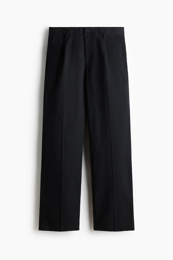 Мужские брюки H&M Relaxed-Fit Cotton and Lyocell Tailored Pants