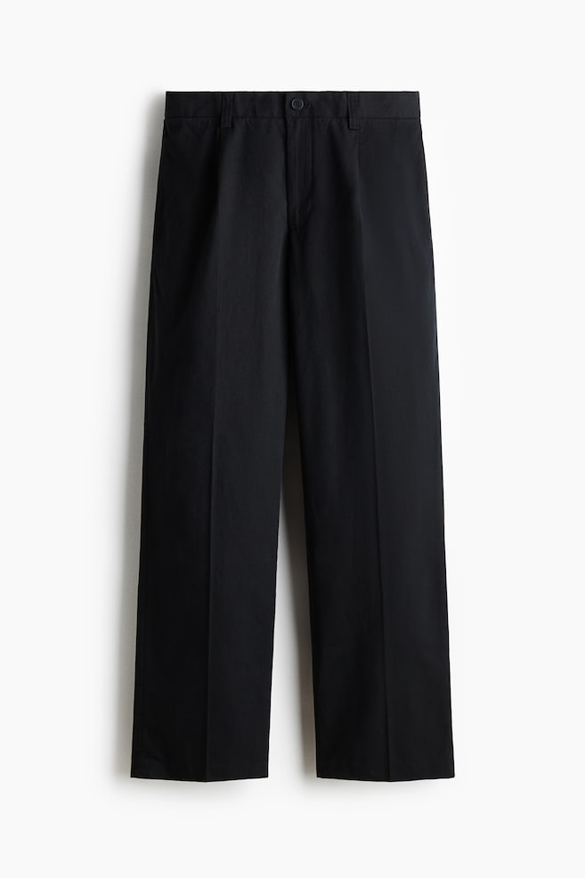 Pantalon chic décontracté - Noir/Brun foncé/Beige clair - 1