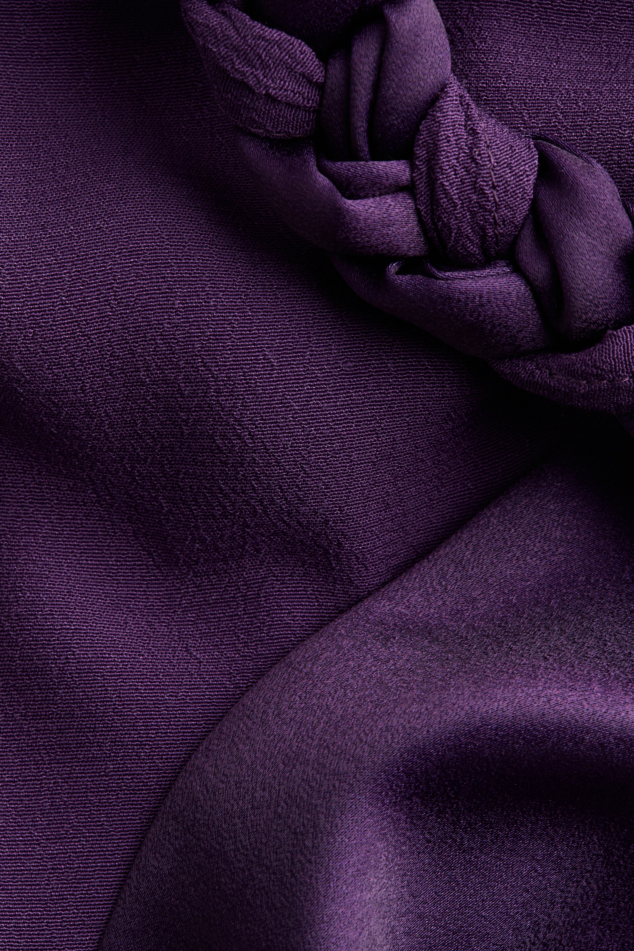 Braided-Detail One-Shoulder Dress
