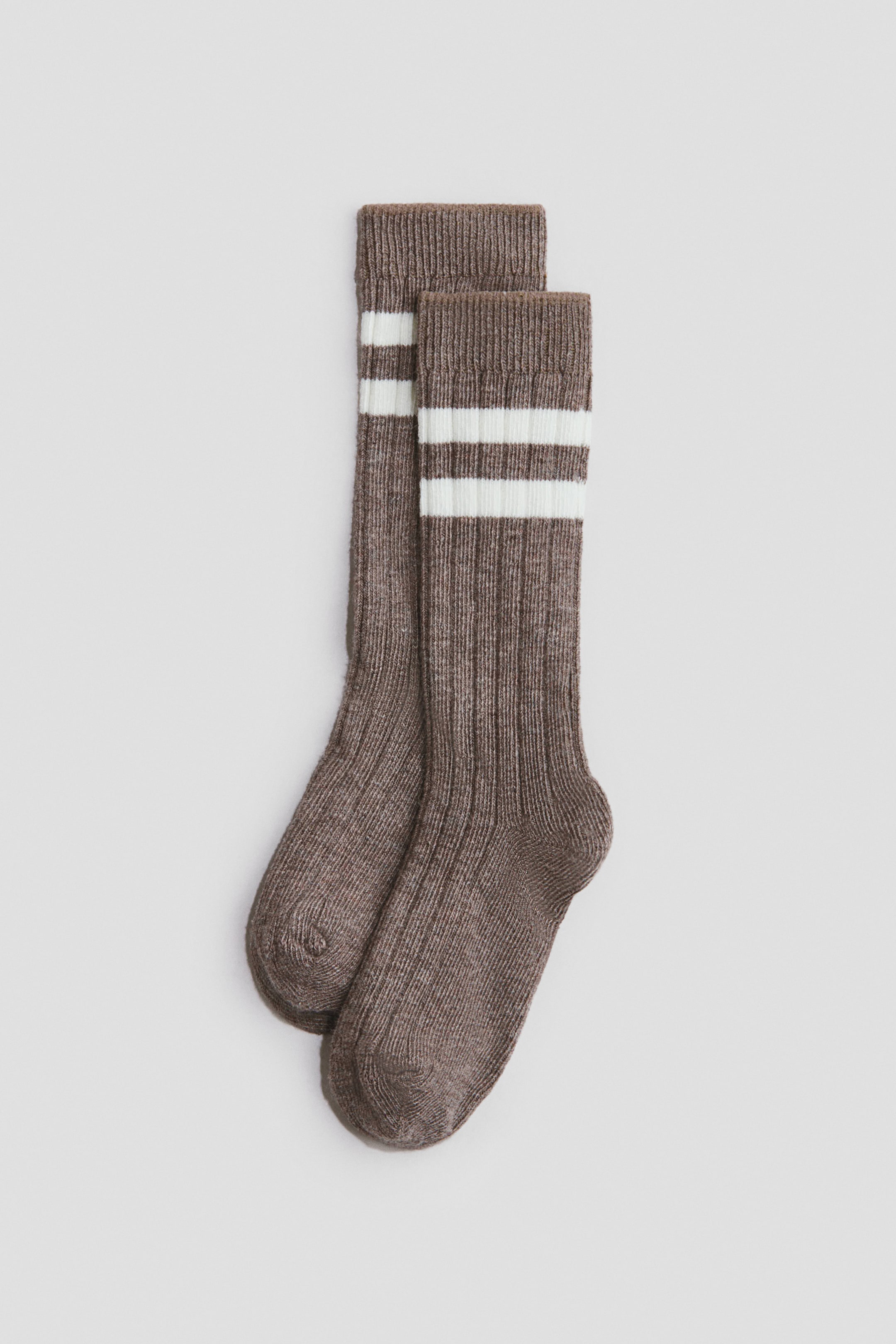 Lot de 4 paires chaussettes côtelées